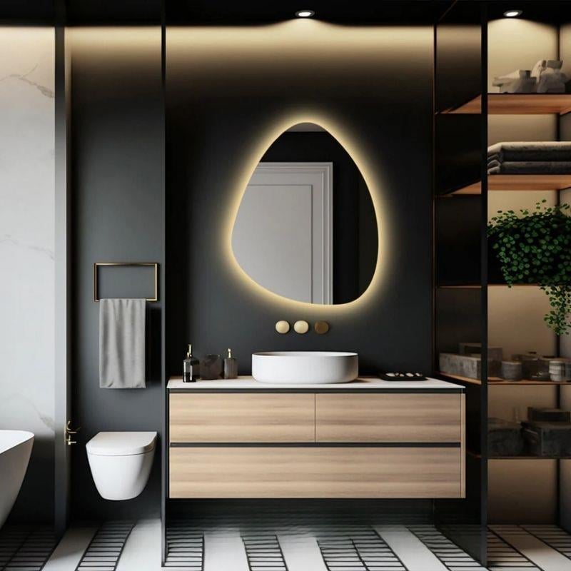 LED Işıklı Düzensiz Ayna, Buğu Önleyici Ayna, Arkadan Aydınlatmalı Ayna, LED Banyo Aynası, Aydınlatmalı Makyaj Aynası, Boy Aynası, Yatak Odası Aynası