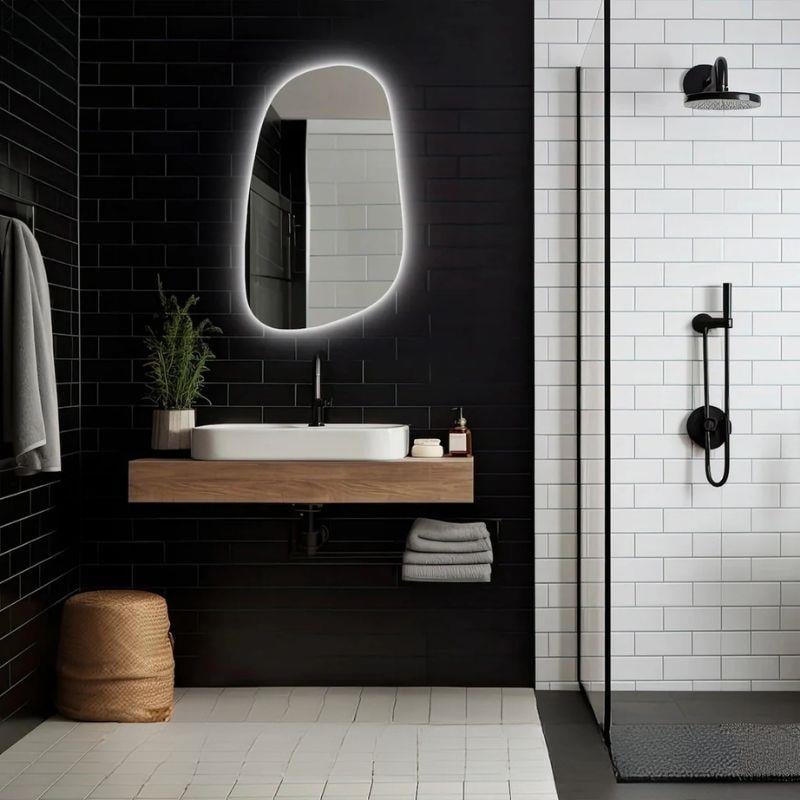 LED Işıklı Düzensiz Ayna, Buğu Önleyici Ayna, Arkadan Aydınlatmalı Ayna, LED Banyo Aynası, Aydınlatmalı Makyaj Aynası, Boy Aynası, Yatak Odası Aynası
