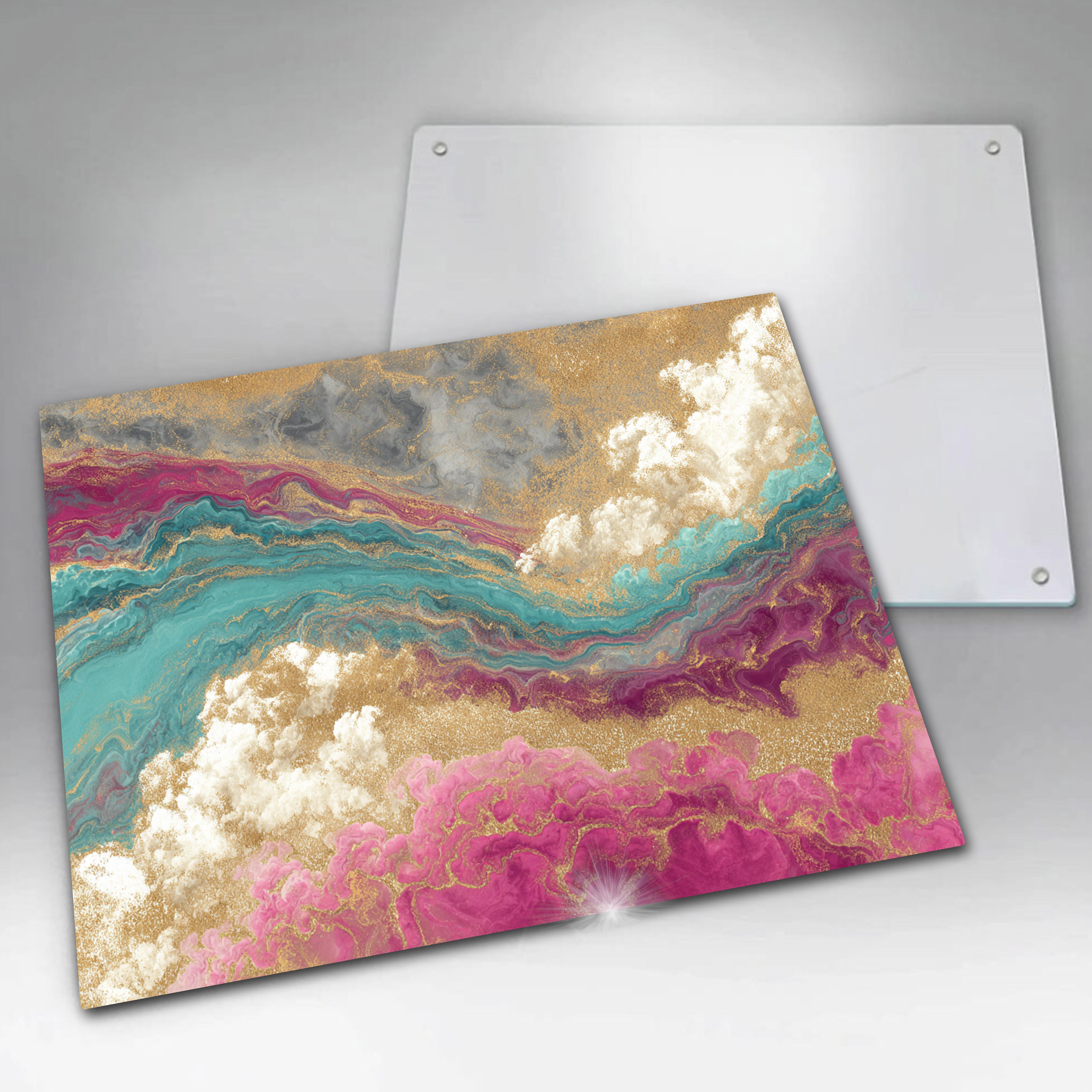 Temperli Cam Kesme Tahtası 20x30 cm - Hijyenik, Dayanıklı, Kaymaz Silikon Ayaklı, Şık Mutfak Sunumu
