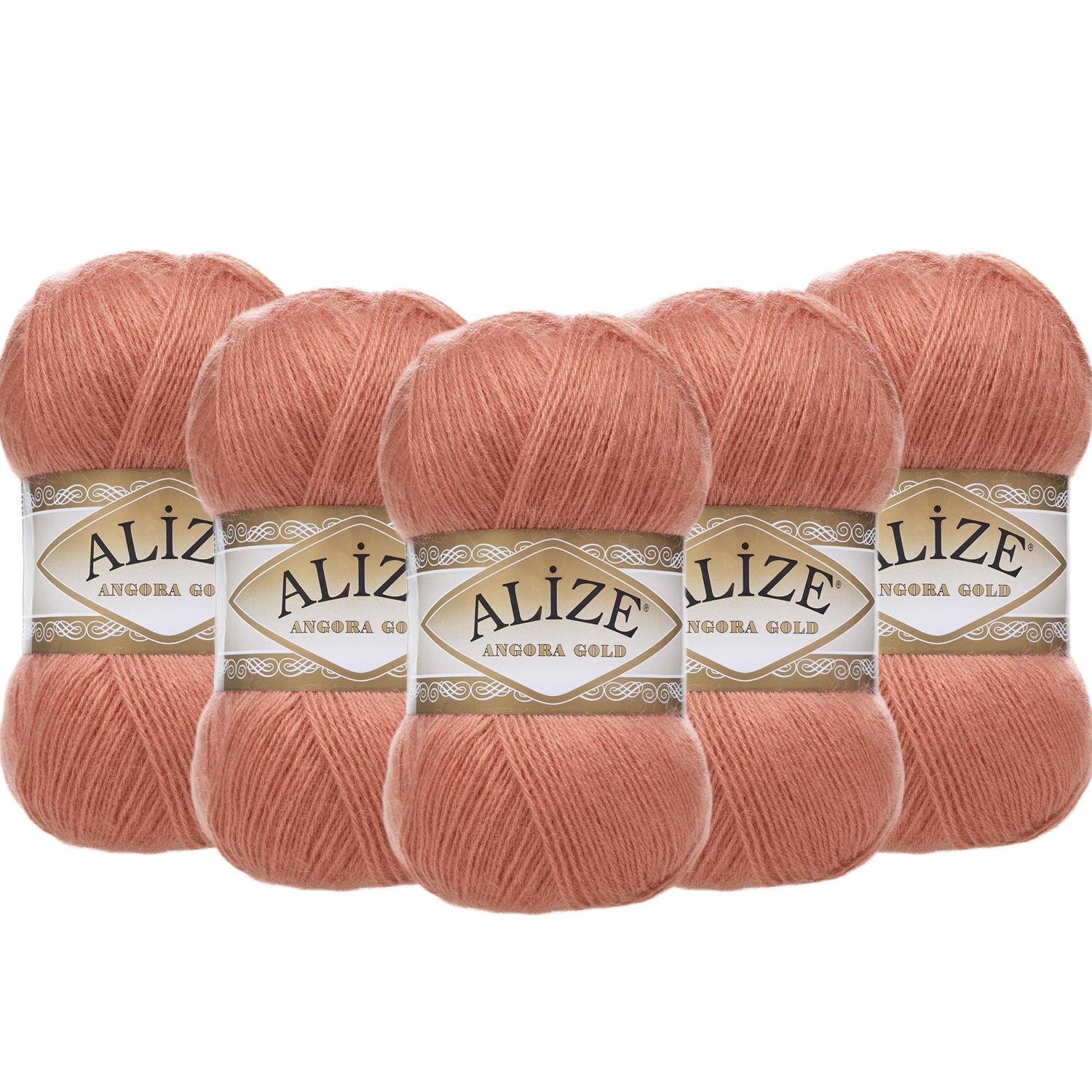 Alize Angora Gold El Örgü İpliği - 102 Soğan Kabuğu   5 Adet