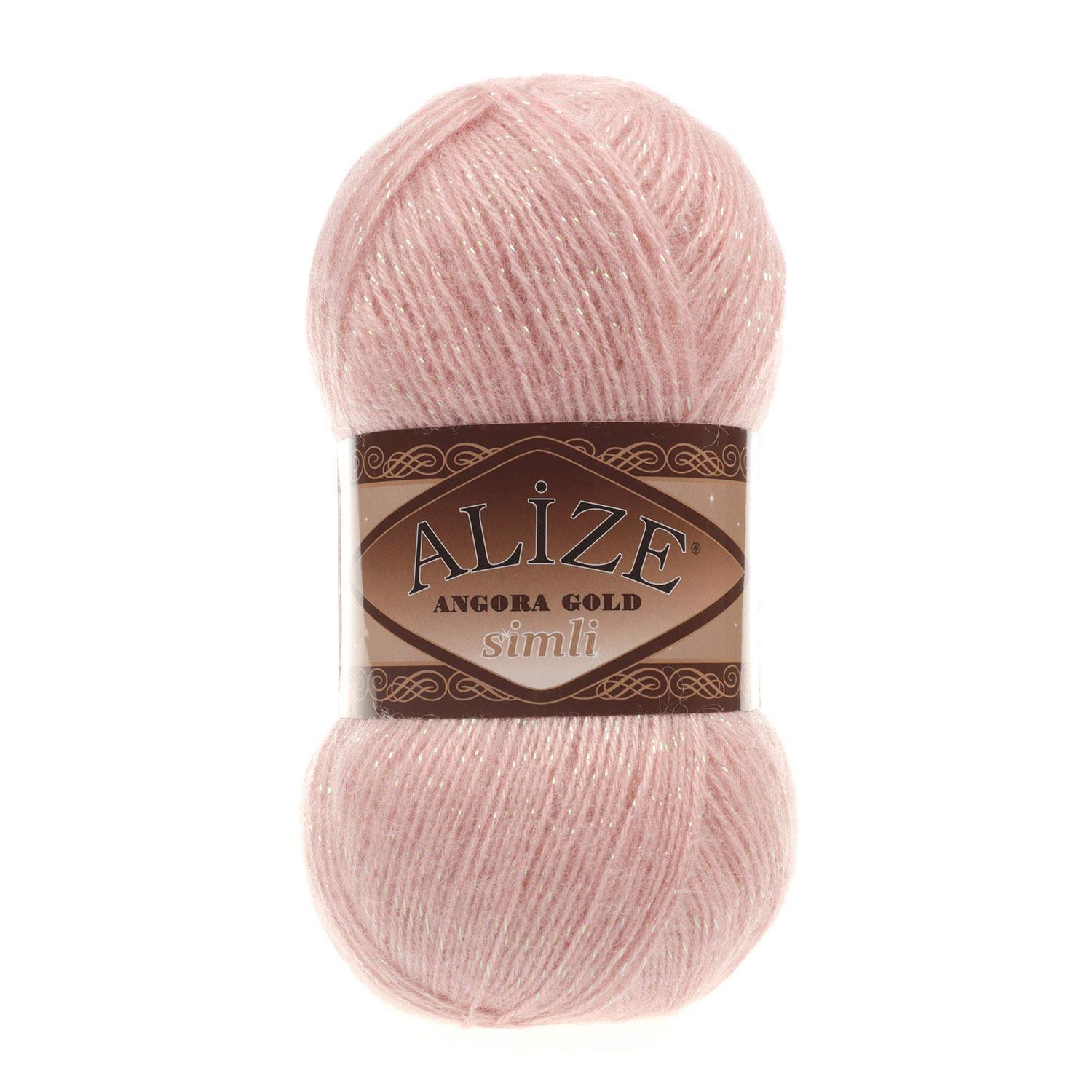 Alize Angora Gold Simli 161 Pudra Pembe 