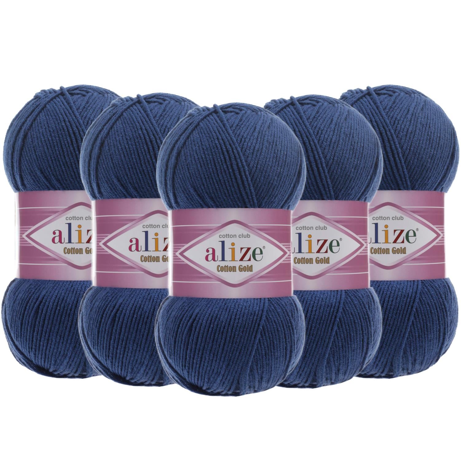 Alize Cotton Gold El Örgü İpliği - 279 Havacı Mavi   5 Adet