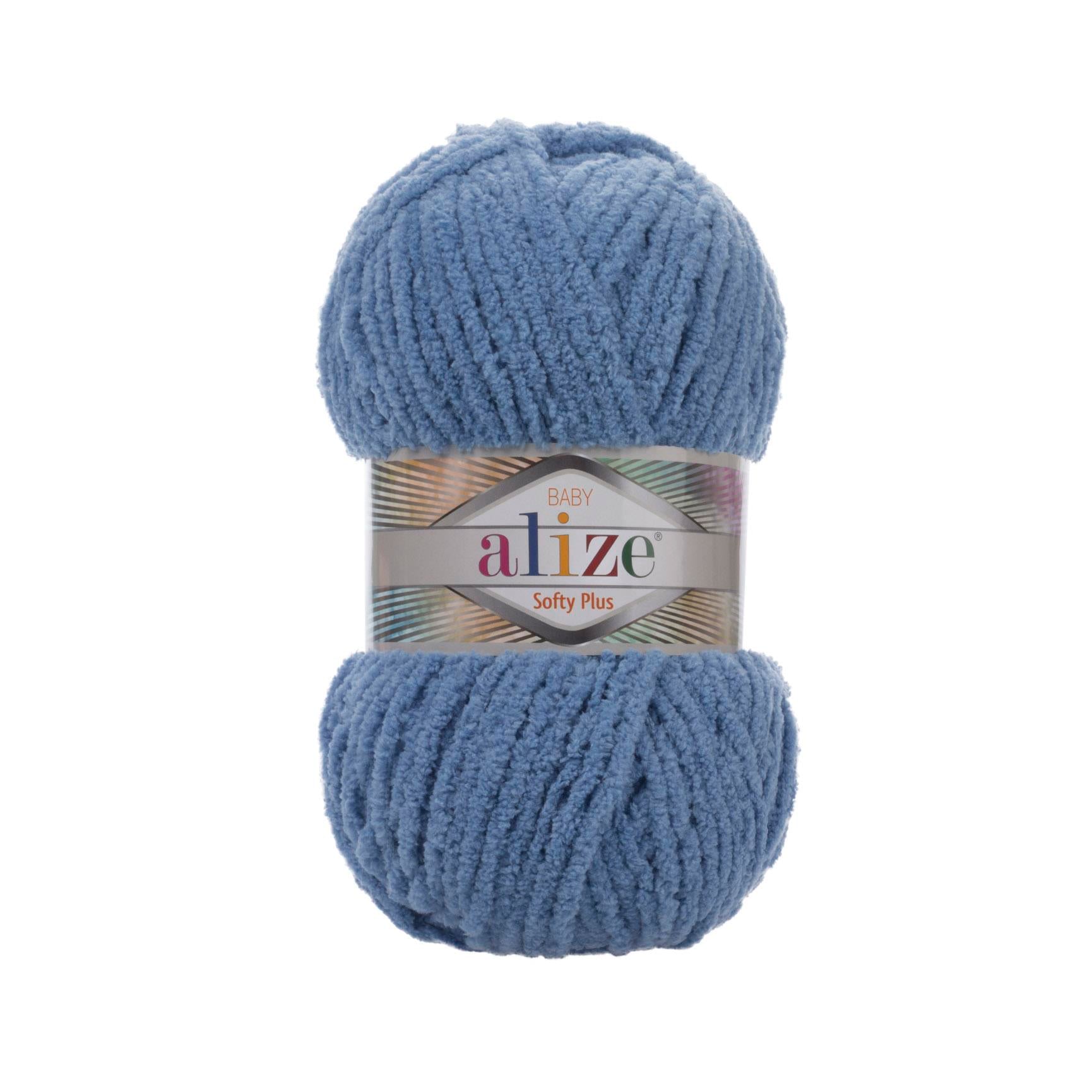 Alize Softy Plus El Örgü İpliği 374 Mavi  - 1 ADET