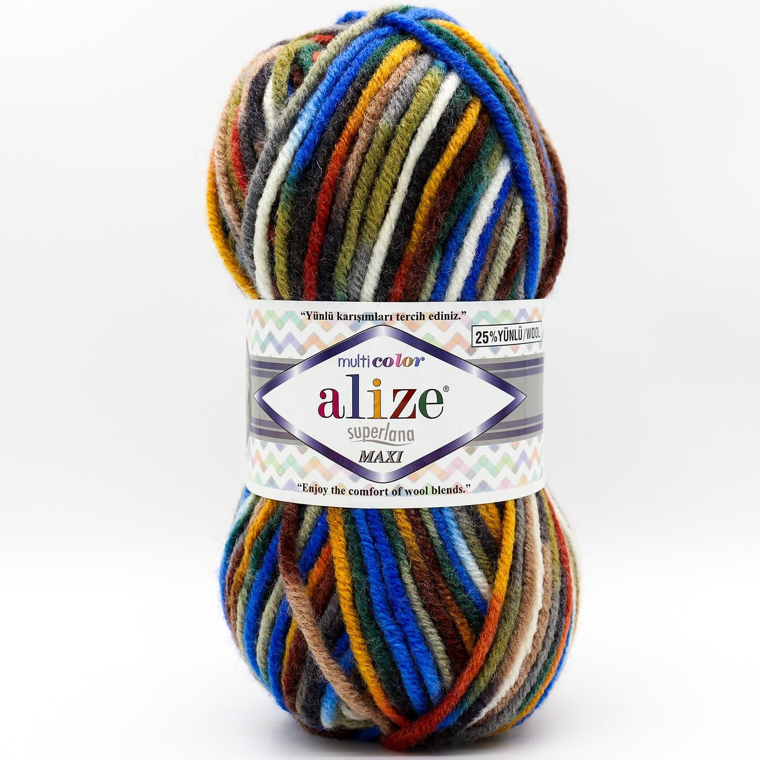 Alize Superlana Maxi Multi Color 52141 Çok Renkli 