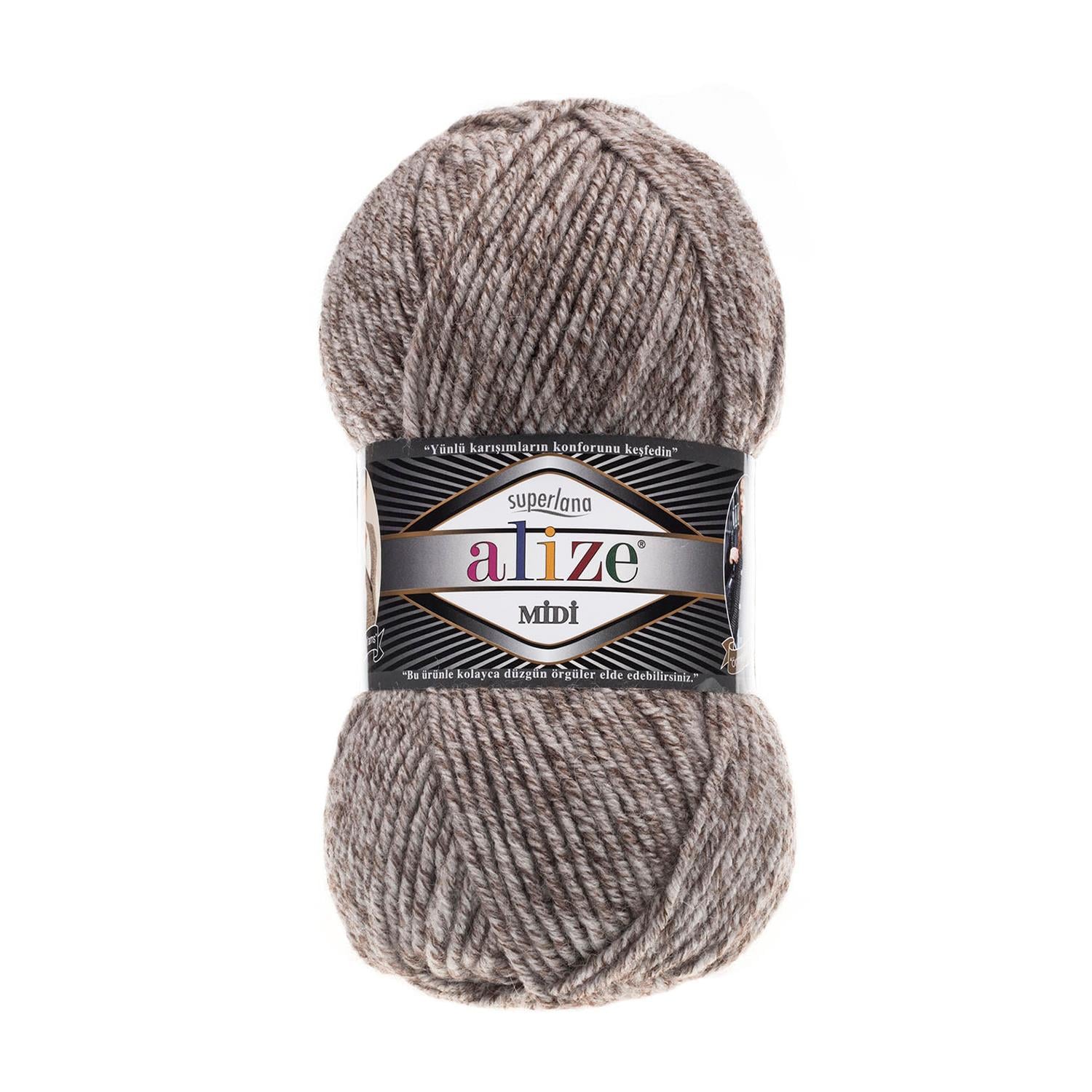 Alize Superlana Midi/803 Jaspe Sütlü Kahve/