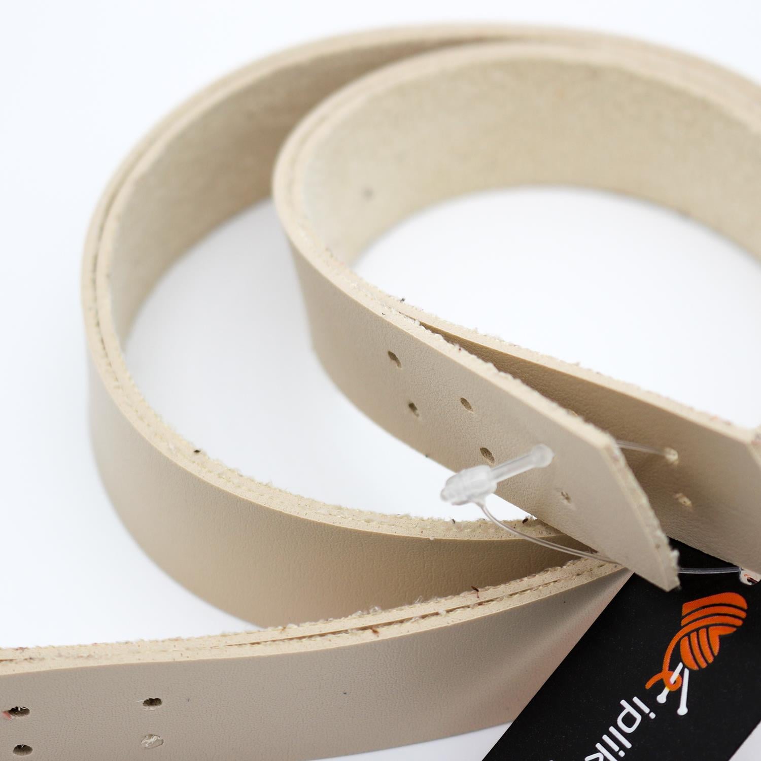 Deri İkili Spor Çanta Sapı 70cm & 24mm Krem 