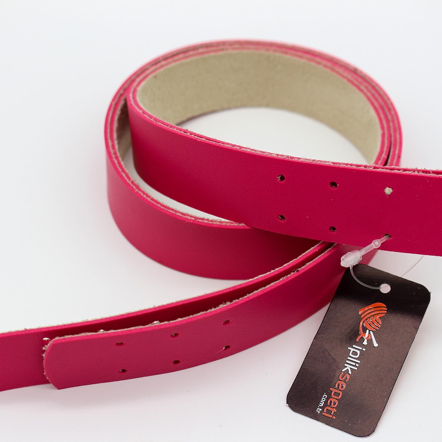 Deri İkili Spor Çanta Sapı 70cm & 24mm Pembe 