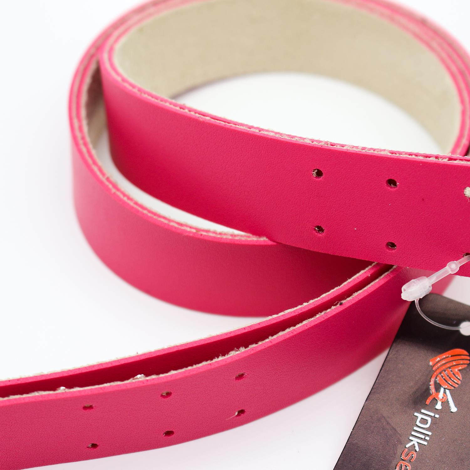 Deri İkili Spor Çanta Sapı 70cm & 24mm Pembe 