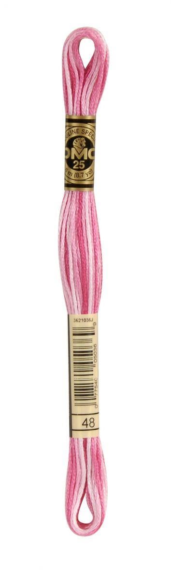 DMC Muline İp 48 Pembe Çok Renkli 