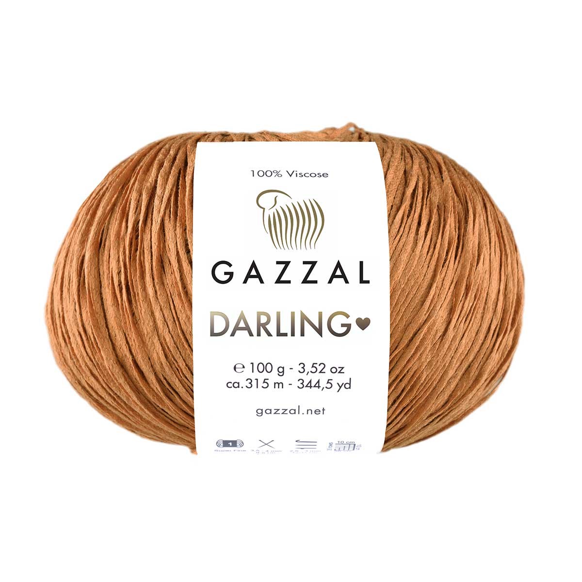 Gazzal Darling El Örgü İpliği 100gr 315mt 563 Deve Tüyü - 1 ADET