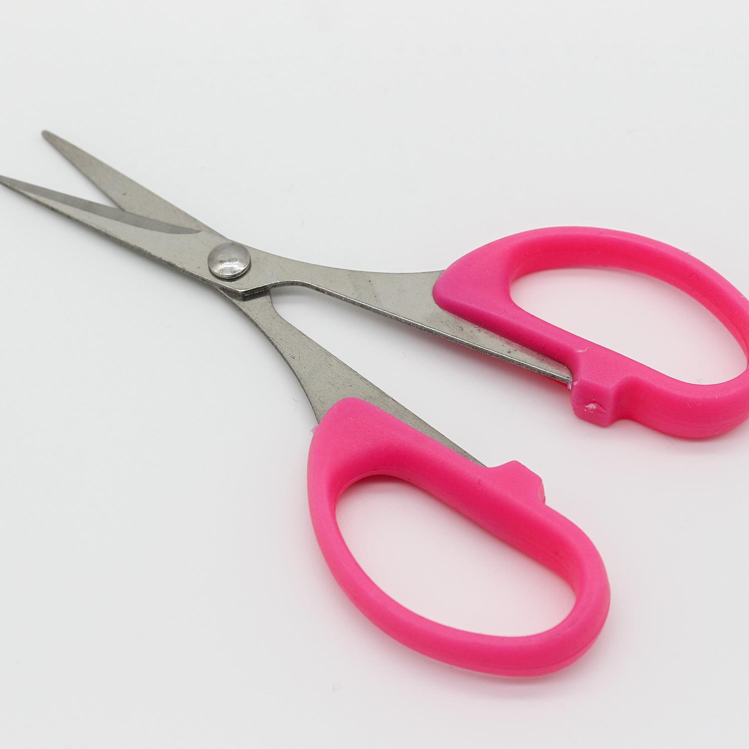 Gogo Mini Makas Plastik Saplı 10cm Pembe