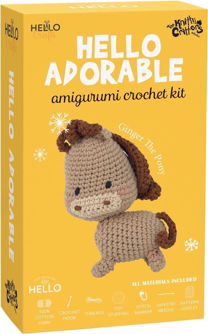 Hello Adorable Amigurumi Kit - Ginger The Pony - 1 ADET