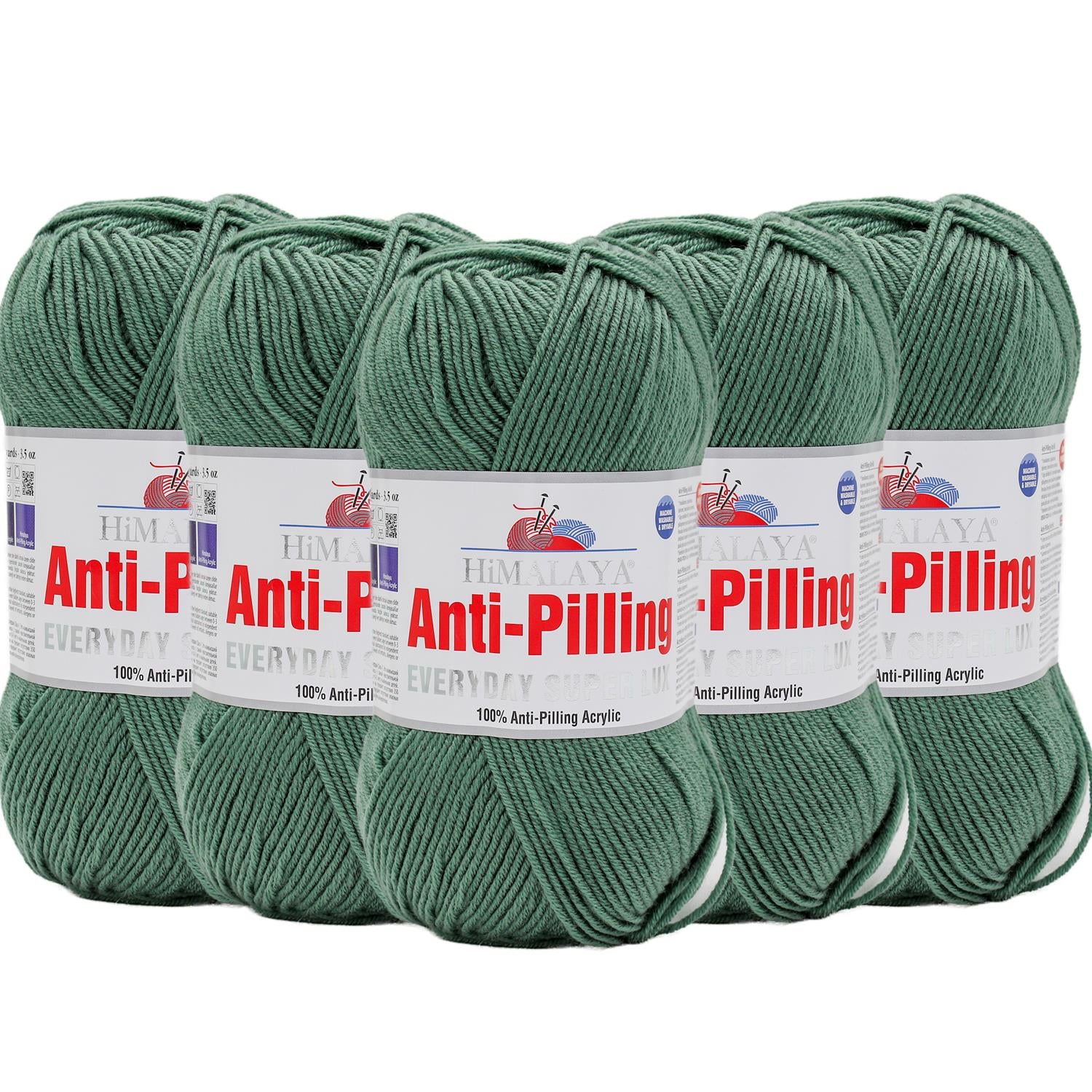 Himalaya Everyday Super Lux Anti Pilling El Örgü İpliği - 73450 Yeşil   5 Adet