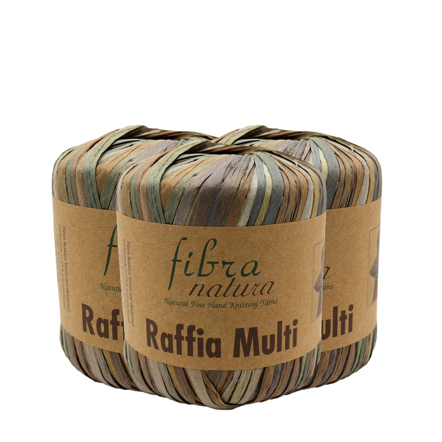 Himalaya Fibra Natura Raffia Multi - 117-03 Çok Renkli   3 Adet