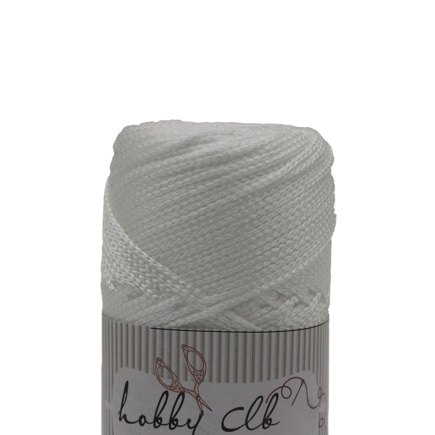 Hobby Clb Polyester Makrome 100gr 2mm 001 Beyaz
