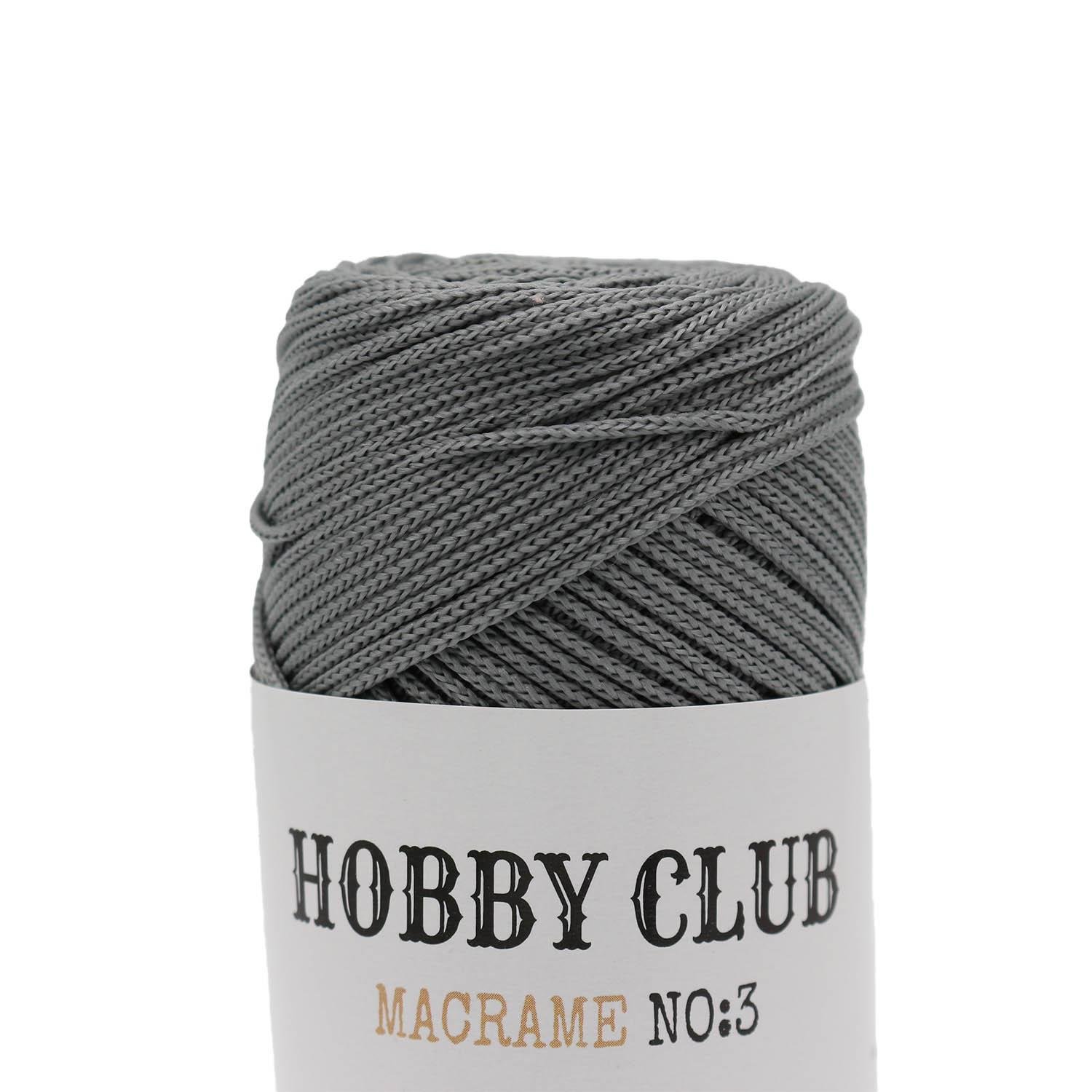 Hobby Club Polyester Makrome 100gr 2mm - 061 Gri - 
