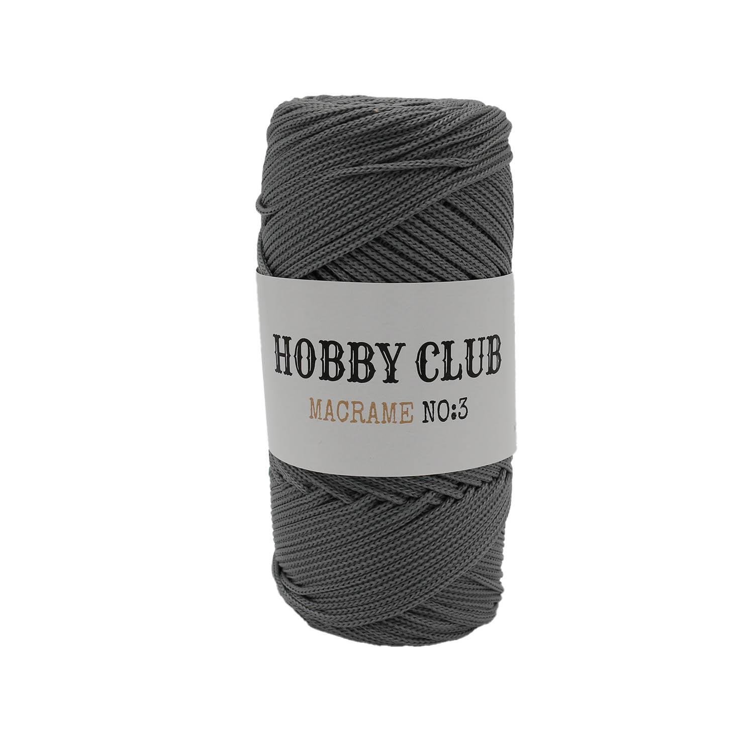 Hobby Club Polyester Makrome 100gr 2mm - 061 Gri - 