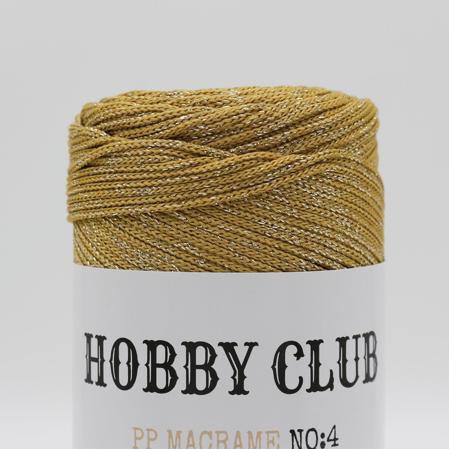Hobby Club Simli Polyester Makrome 200gr 3mm 050 Gold