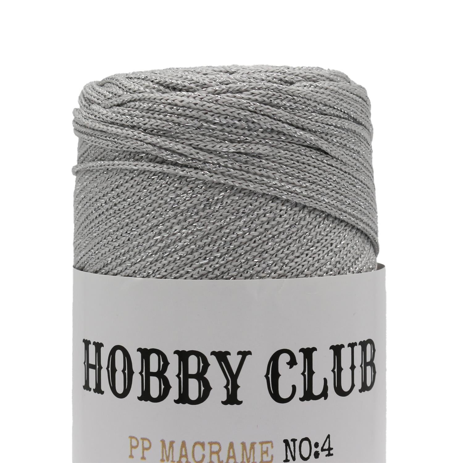Hobby Club Simli Polyester Makrome 200gr 3mm 060 Gri 