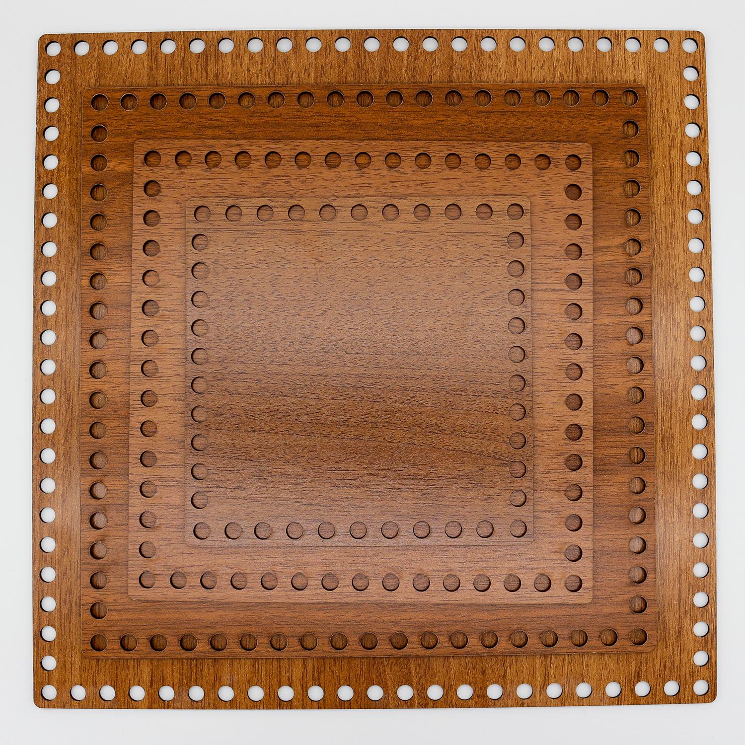 Kare Ahşap Taban 20x20 cm