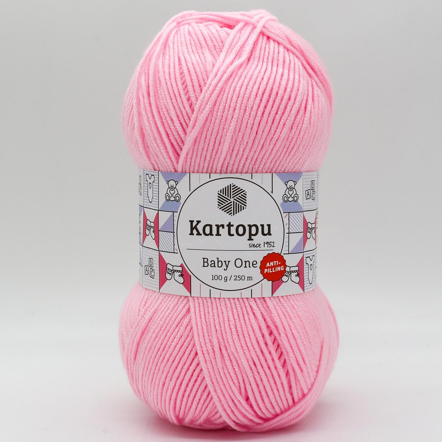 Kartopu Baby One Anti Pilling El Örgü İpliği - K782 Pembe   5 Adet