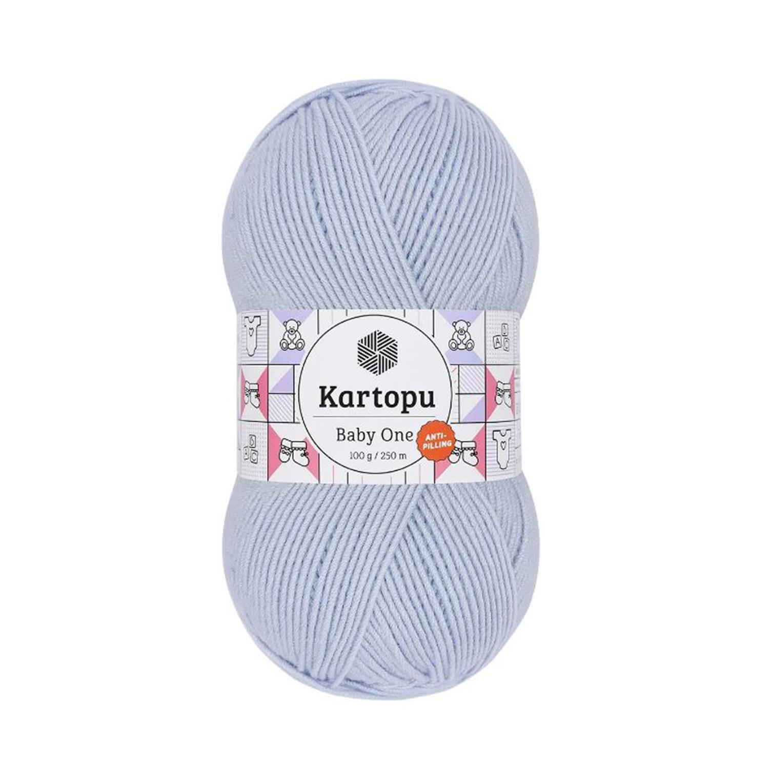 Kartopu Baby One Anti Pilling El Örgü İpliği - K580 Mavi   5 Adet