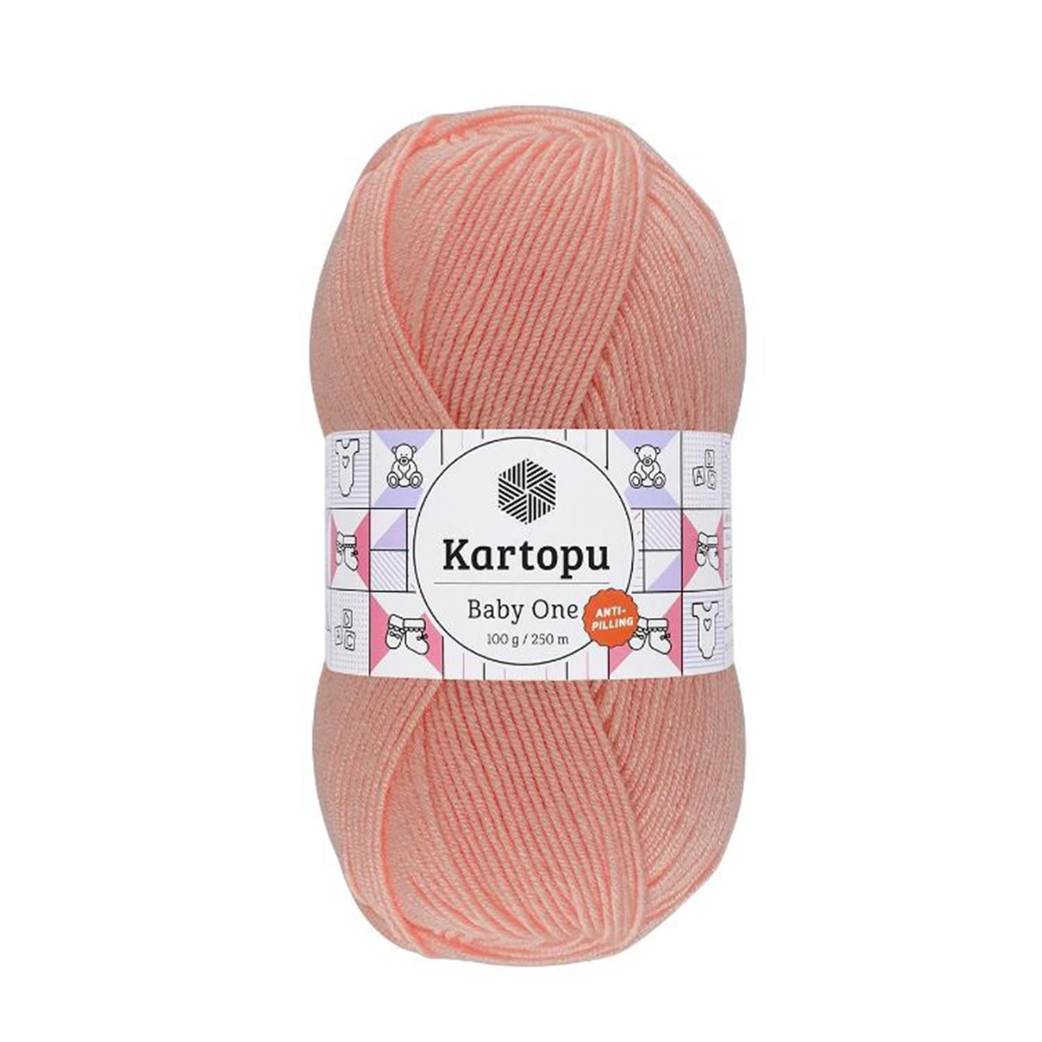 Kartopu Baby One Anti Pilling El Örgü İpliği - K253 Yavruağzı   5 Adet