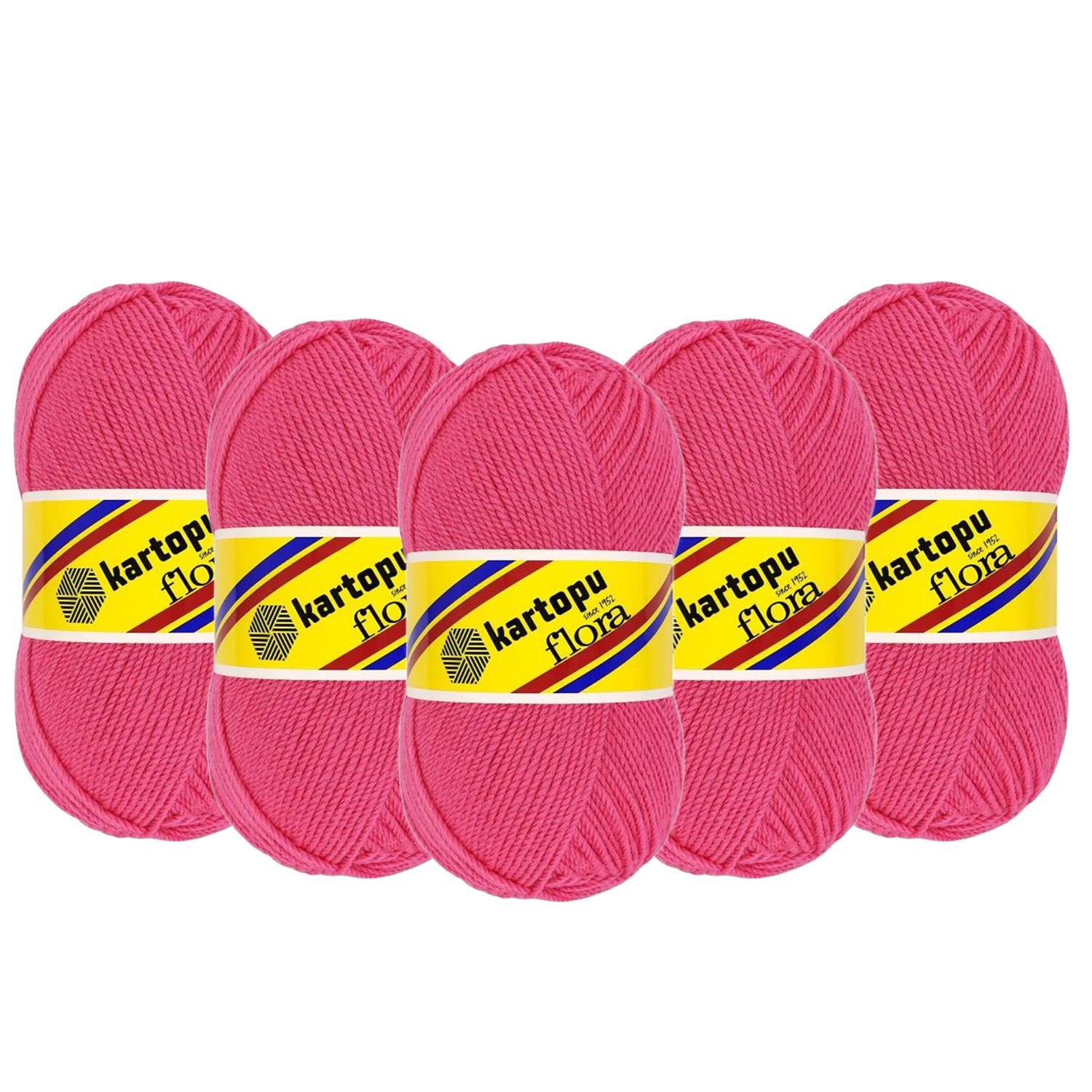 Kartopu Flora El Örgü İpliği - 771 Pembe   5 Adet