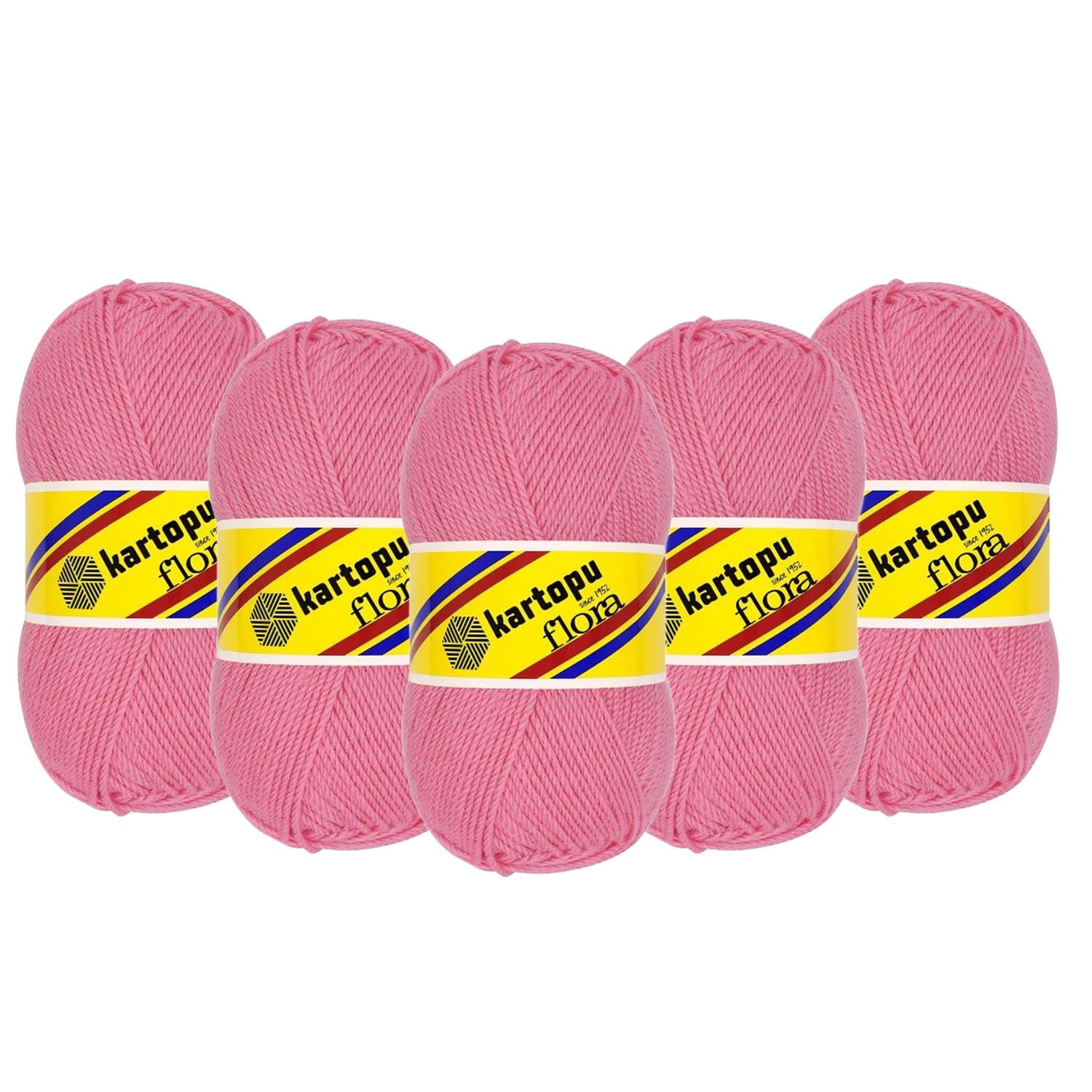 Kartopu Flora El Örgü İpliği - 792 Pembe   5 Adet