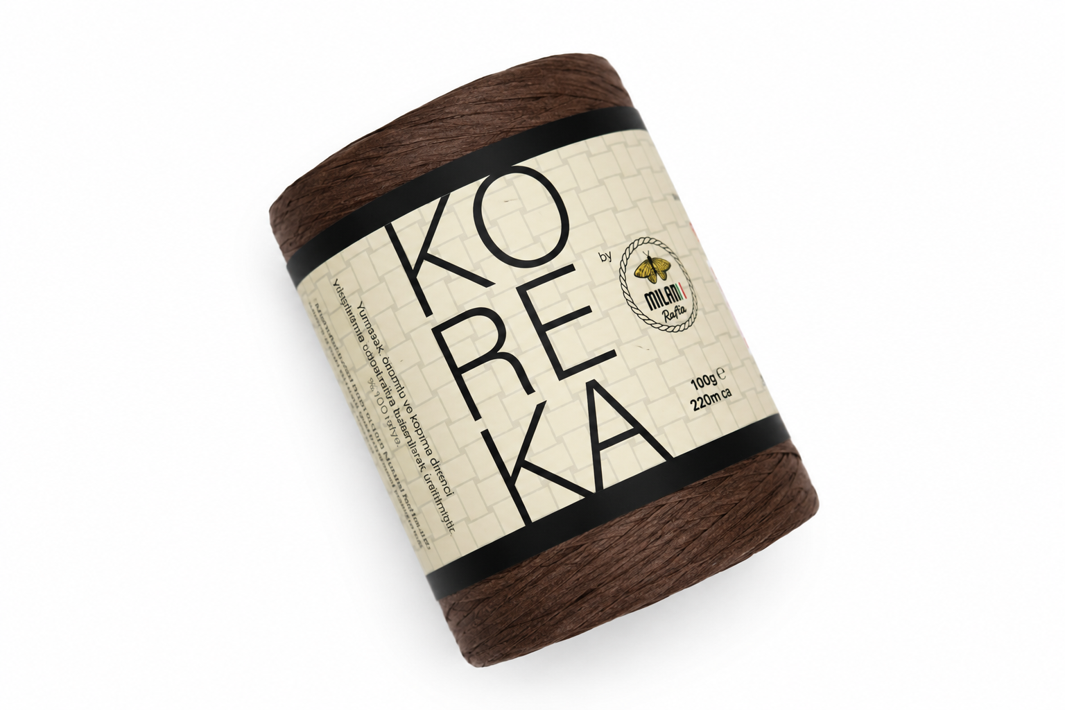 Koreka Rafya İplik 100gr 220mt 86 Acı Kahve - 1 ADET