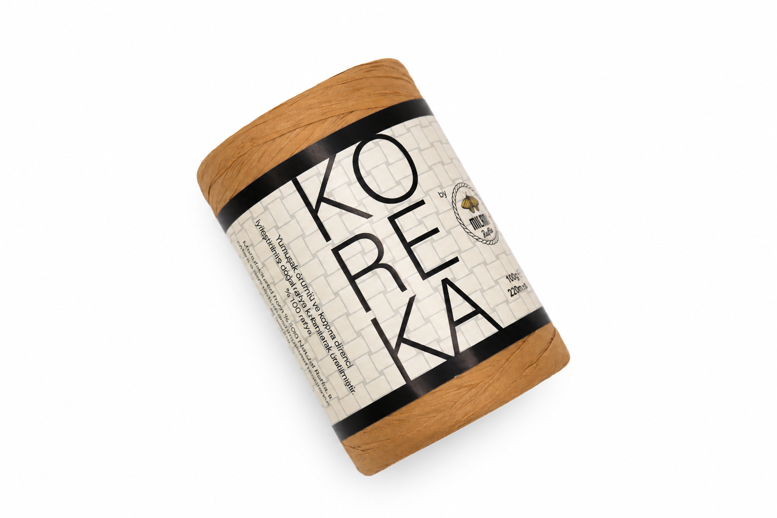 Koreka Rafya İplik 100gr 220mt Hardal  - 1 ADET