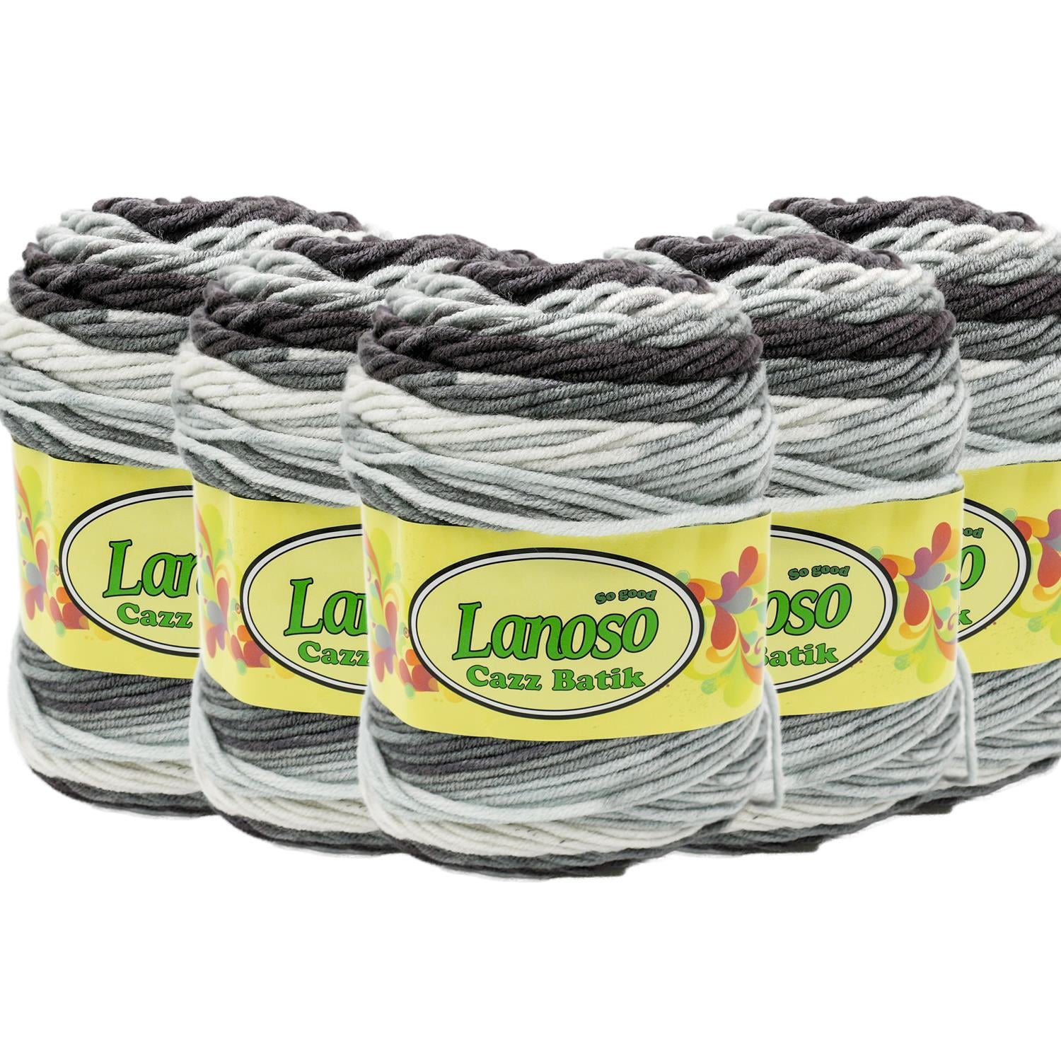 Lanoso Cazz Batik El Örgü İpliği - 701 Batik   5 Adet