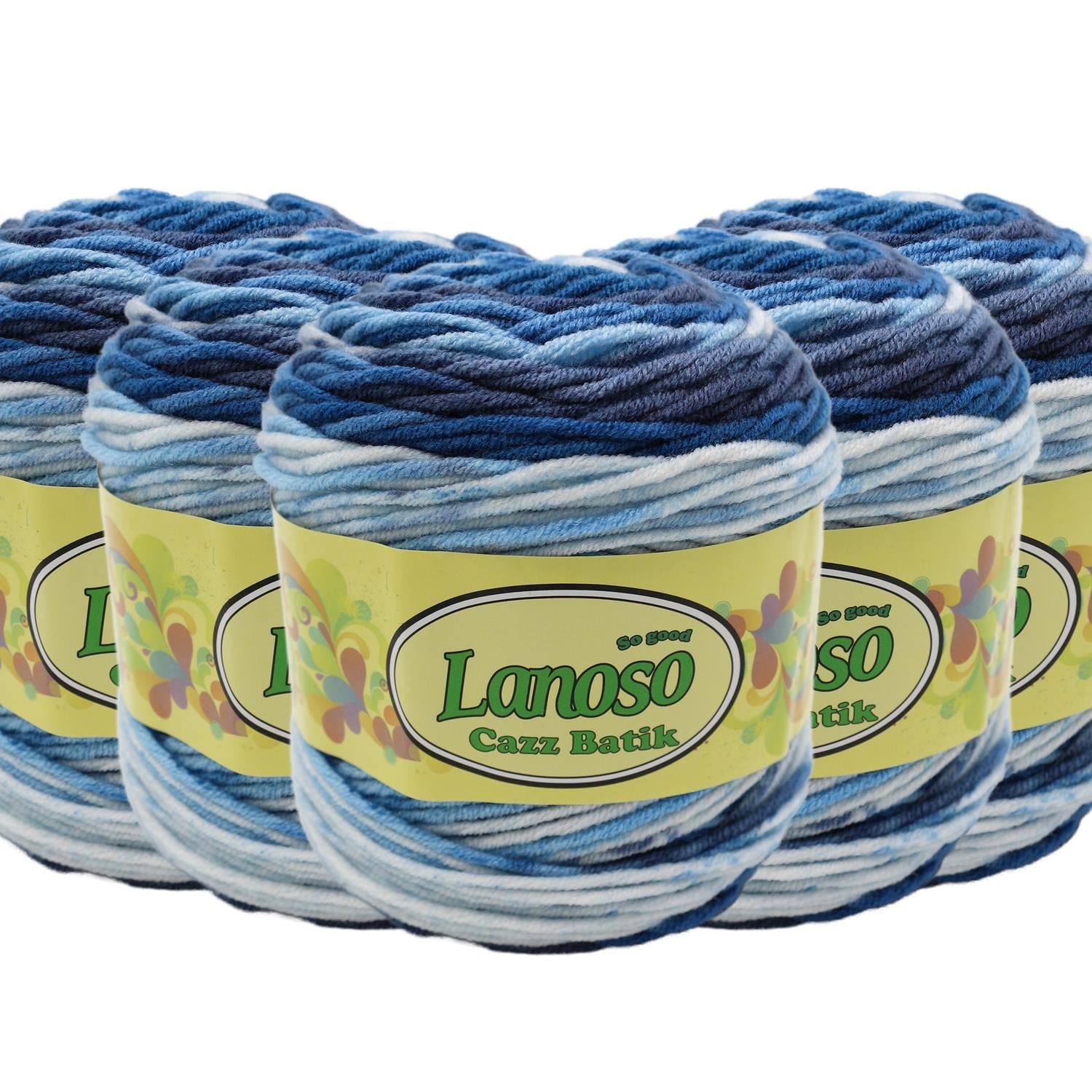 Lanoso Cazz Batik El Örgü İpliği - 703 Batik   5 Adet