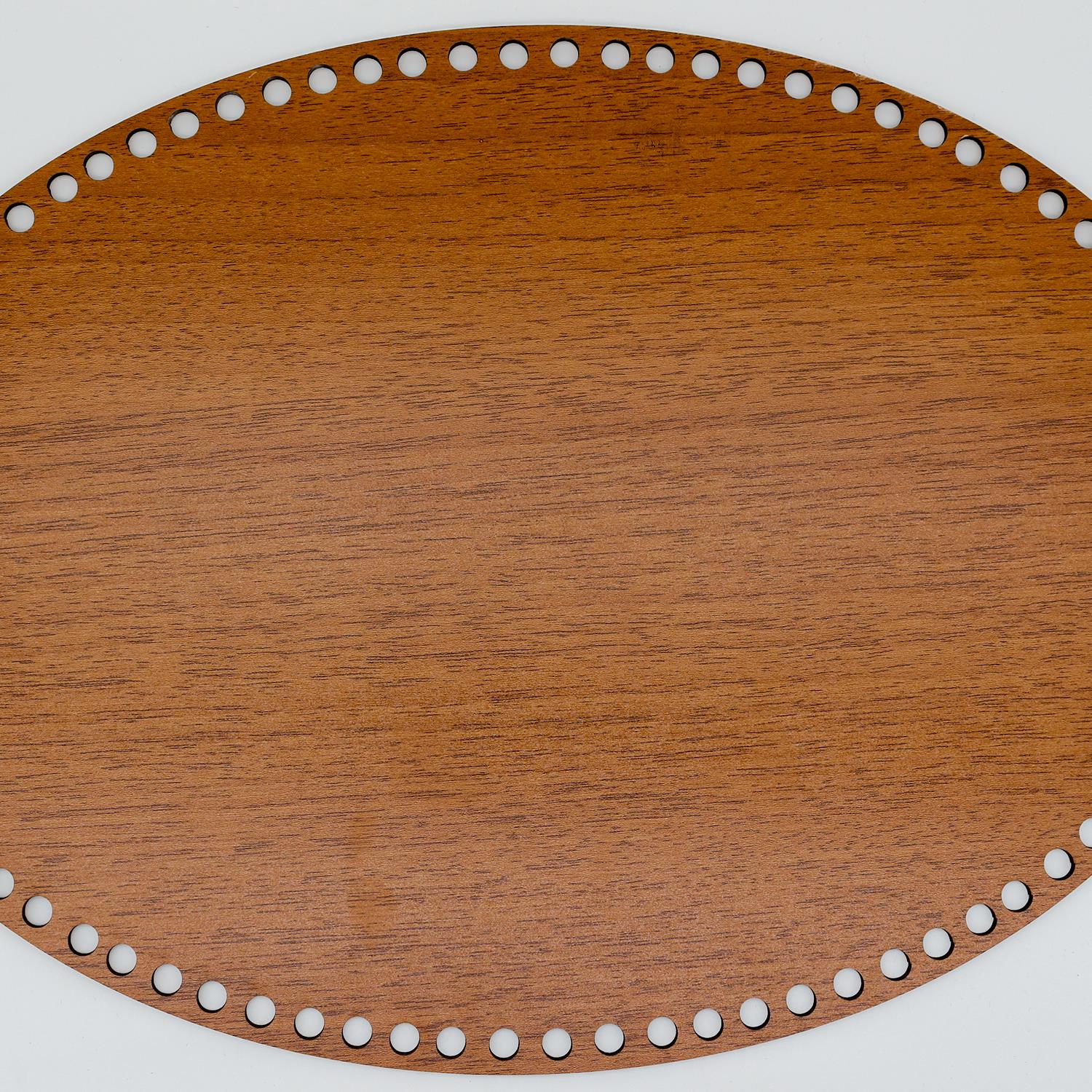 Oval Ahşap Taban 34x25 cm