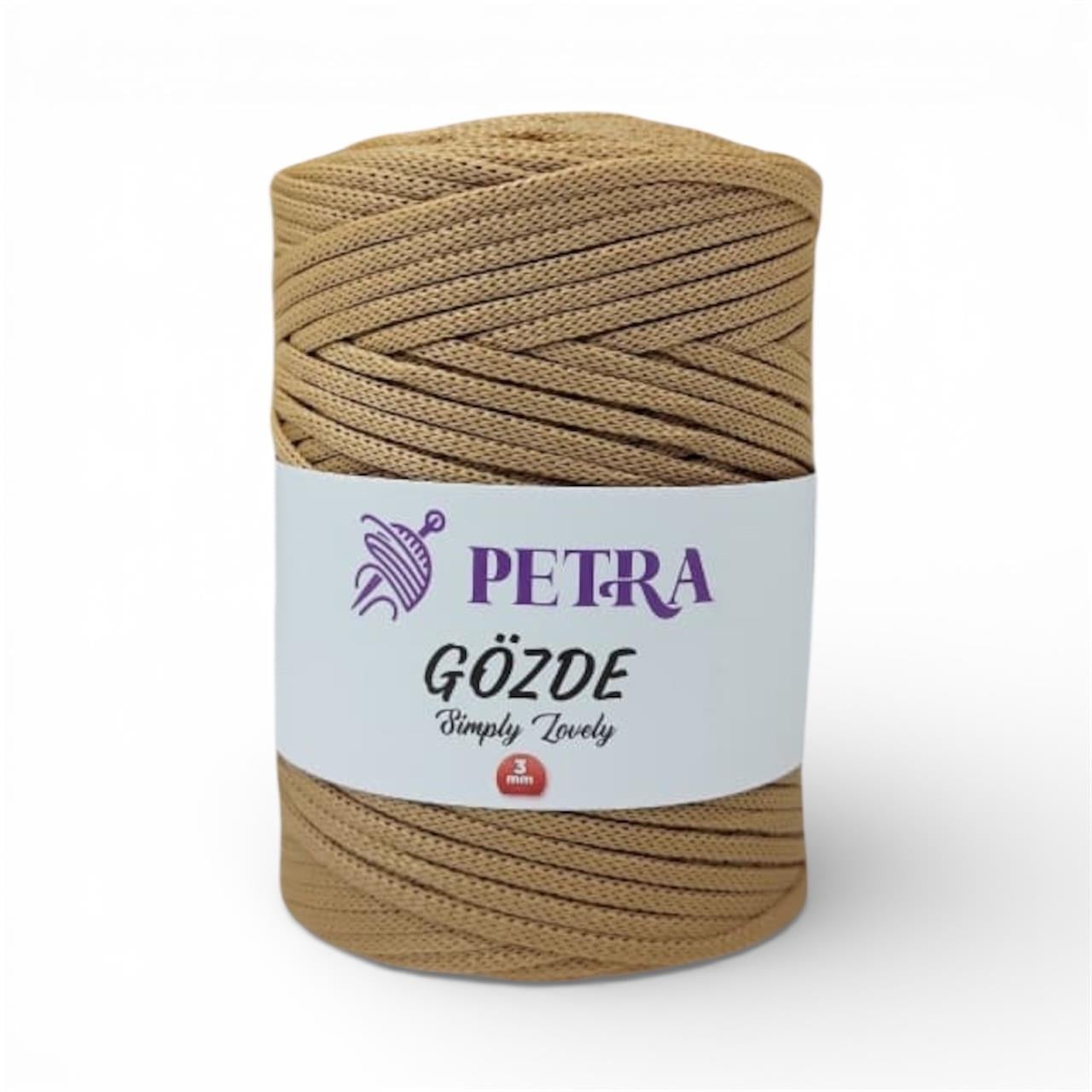 Petra Gözde Yassı Polyester Makrome İp 200gr 32 Deve Tüyü  - 1 ADET