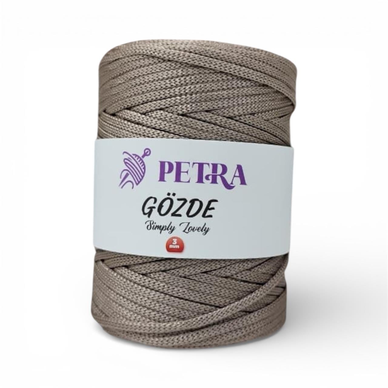 Petra Gözde Yassı Polyester Makrome İp 200gr 40 Vizon  - 1 ADET