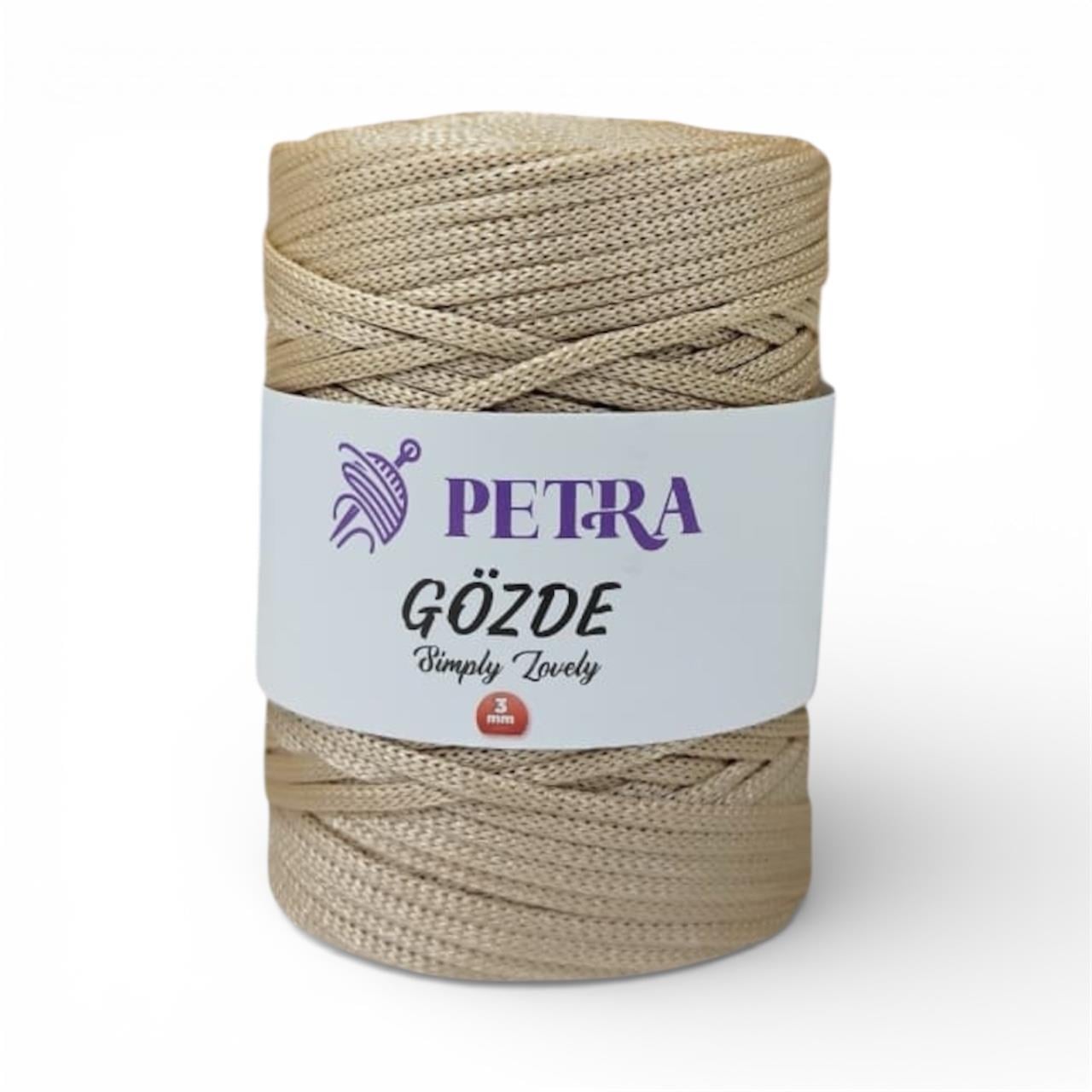 Petra Gözde Yassı Polyester Makrome İp 200gr 31 Bej  - 1 ADET