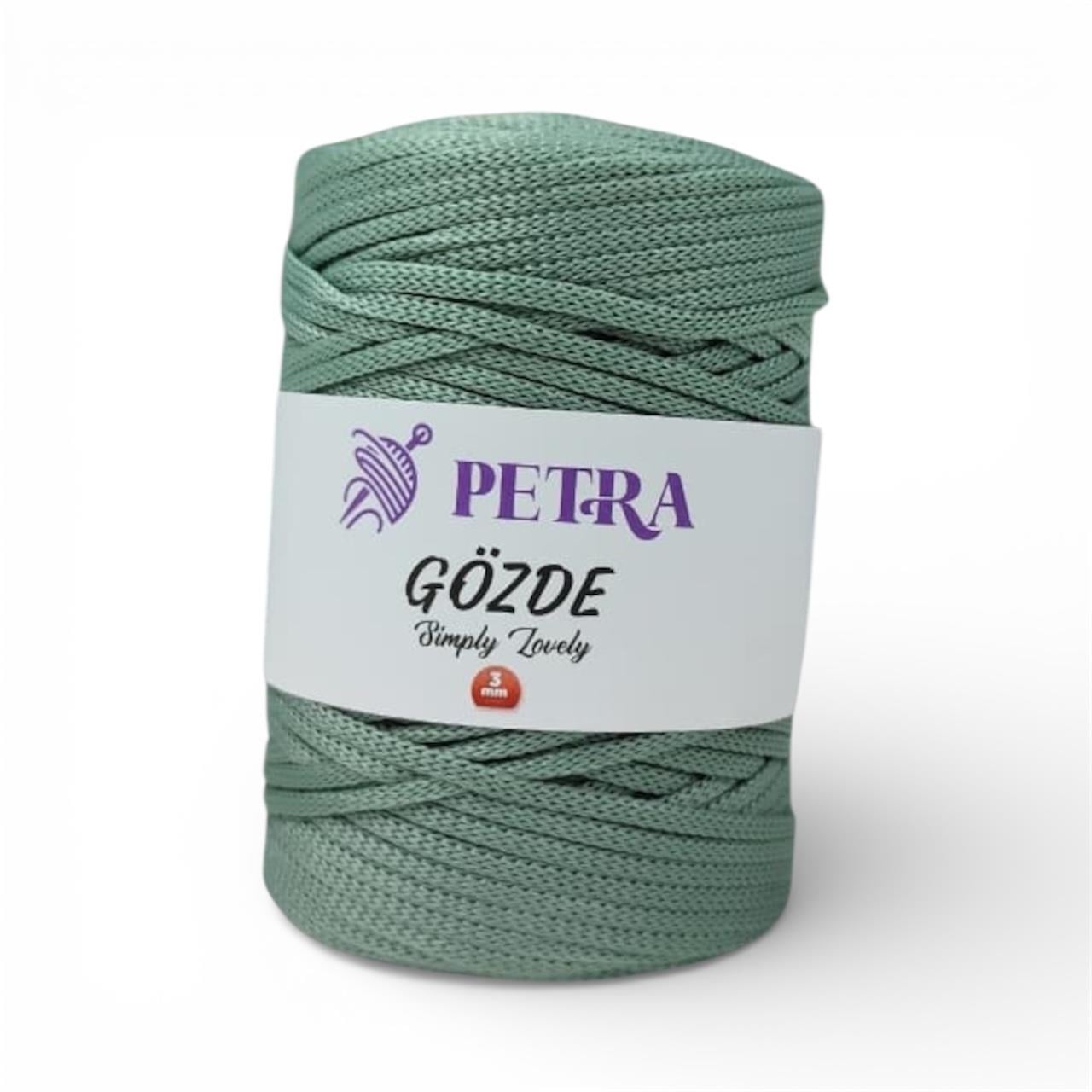 Petra Gözde Yassı Polyester Makrome İp 200gr 168 Mint  - 1 ADET