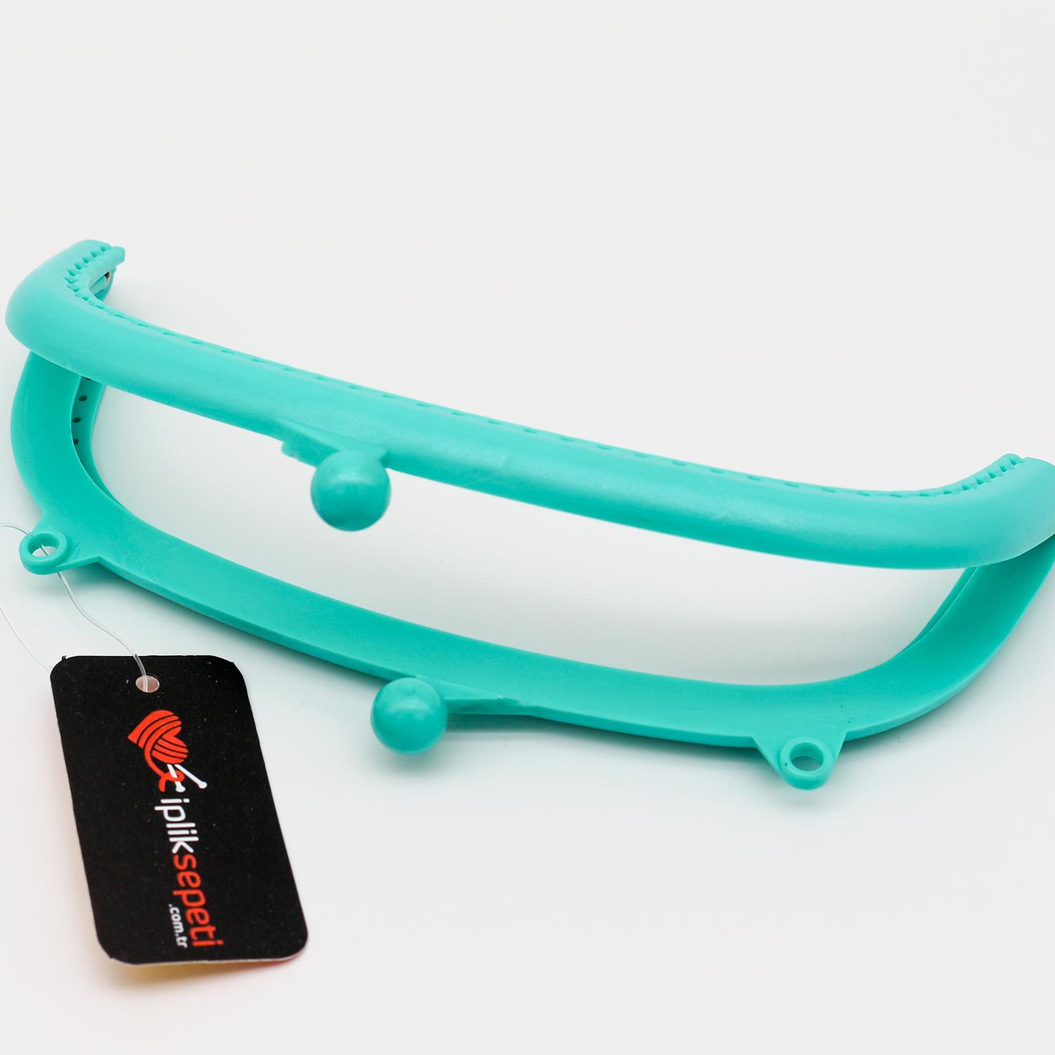 Plastik Çanta-Cüzdan Klipsi 16cm Mint Yeşil