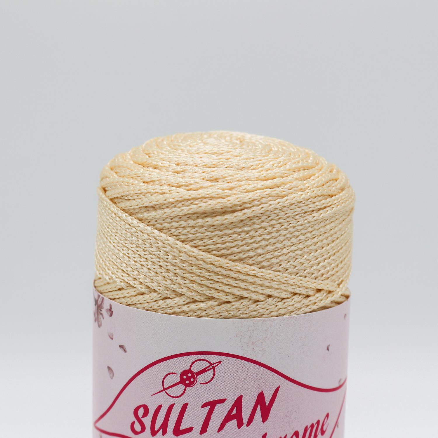 Sultan Polyester Makrome 100gr & 2mm 028 Koyu Krem