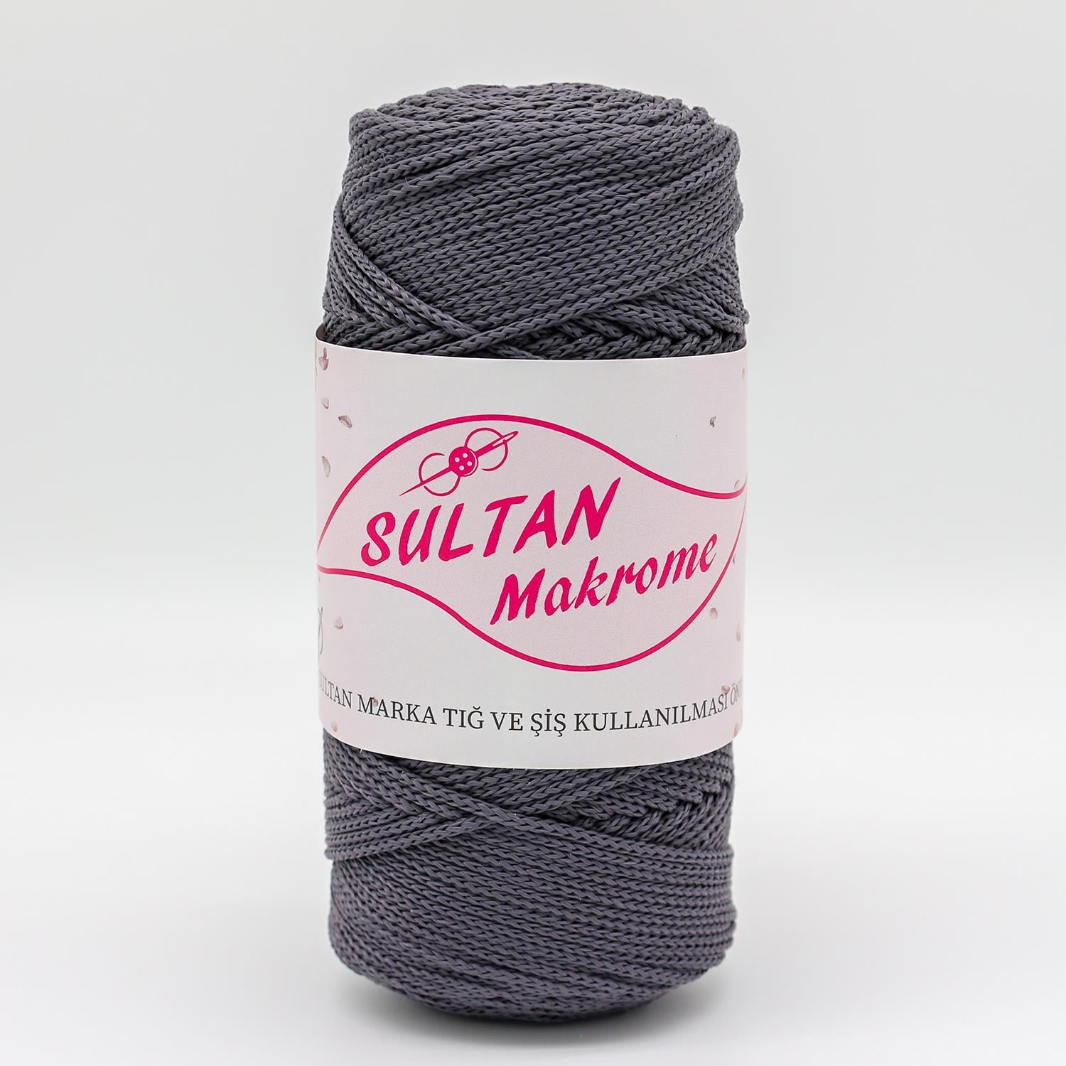 Sultan Polyester Makrome 100gr & 2mm 069 Füme 