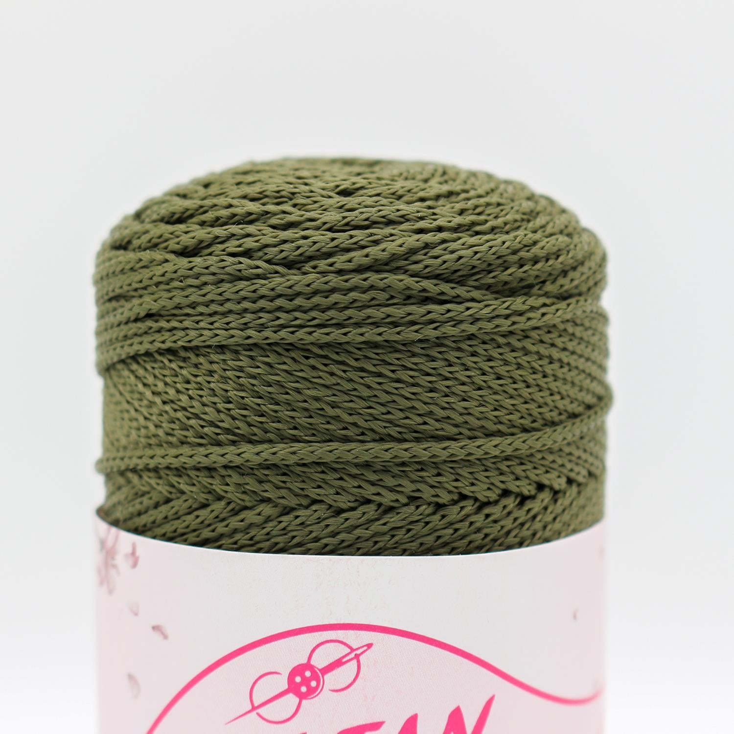 Sultan Polyester Makrome 100gr & 2mm - 193 Haki Yeşil   5 Adet