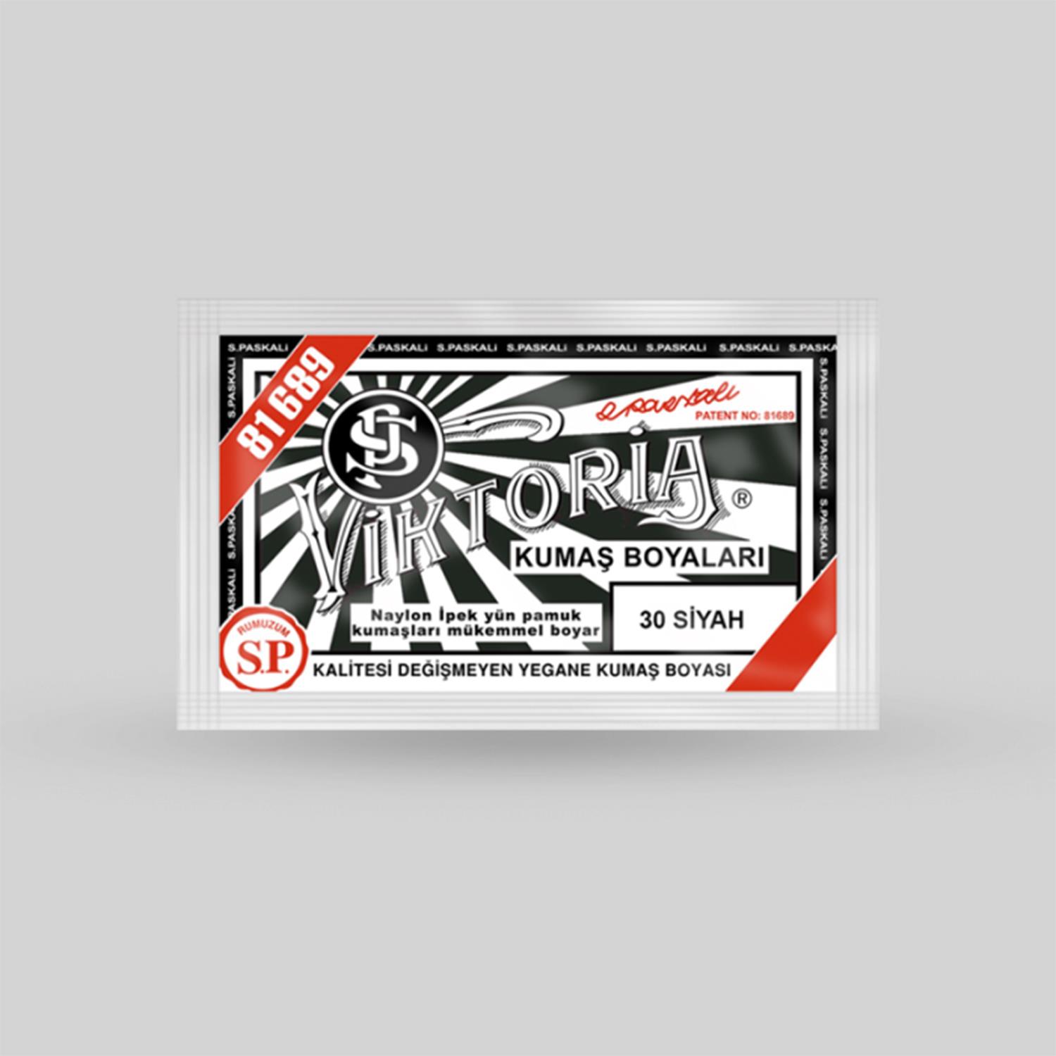 Viktoria Kumaş Boyası 10gr 30 Siyah 