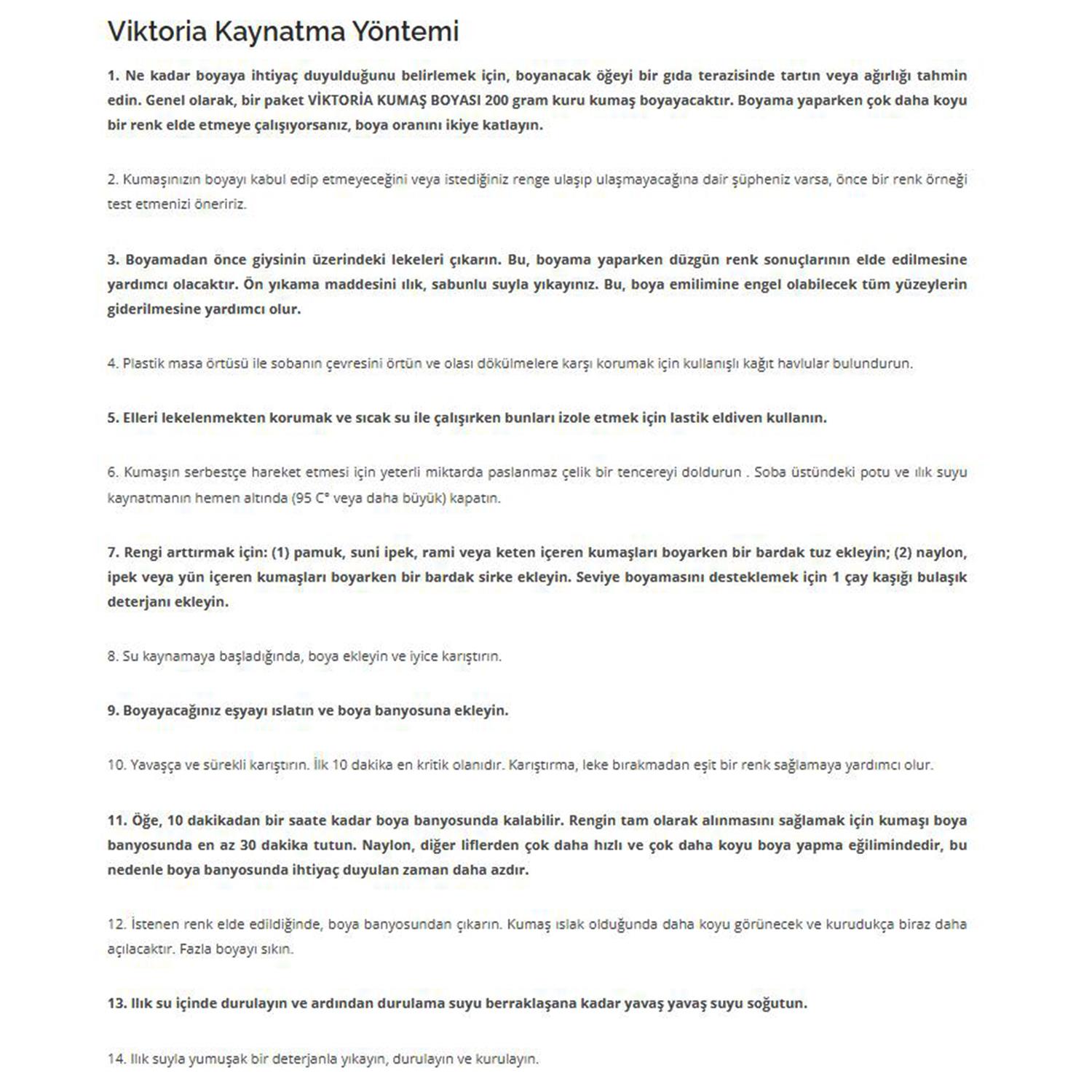 Viktoria Kumaş Boyası 10gr 30 Siyah 