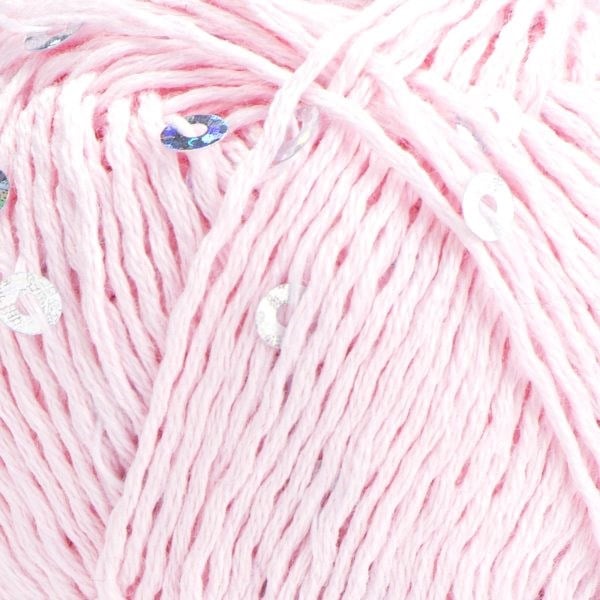 YarnArt Cotton Gold Paillettes El Örgü İpliği 50gr 7107 Pembe - 1 ADET