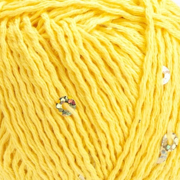 YarnArt Cotton Gold Paillettes El Örgü İpliği 50gr 7106 Sarı - 1 ADET