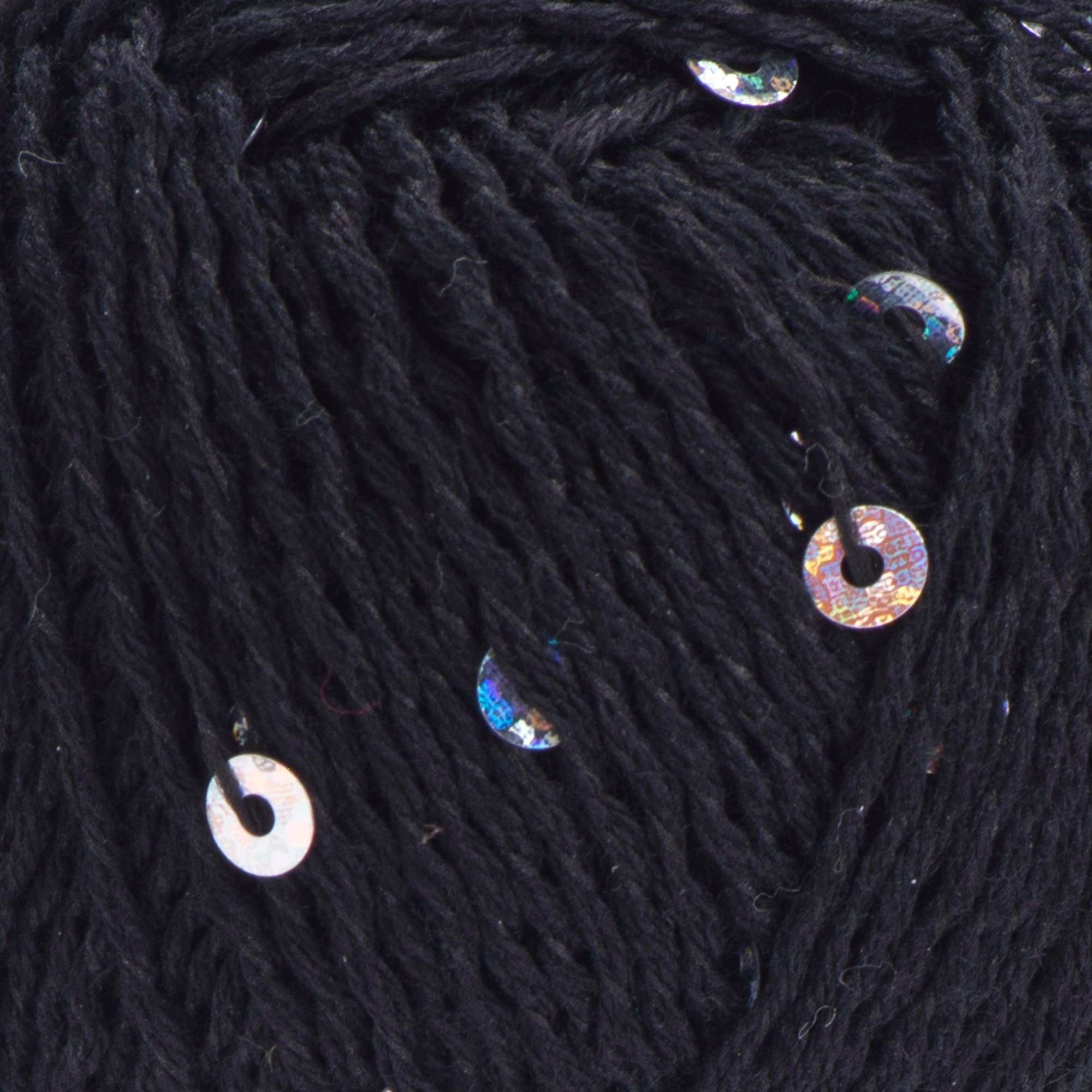YarnArt Cotton Gold Paillettes El Örgü İpliği 50gr 7101 Siyah - 1 ADET