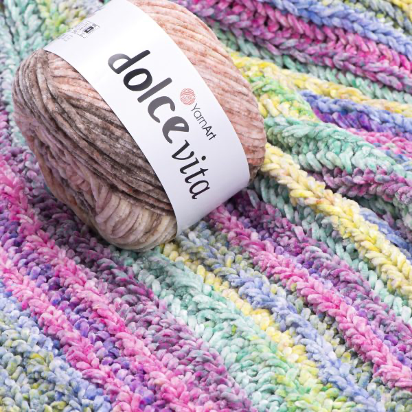 YarnArt Dolce Vita El Örgü İpliği 150gr 3406 Çok Renkli - 1 ADET