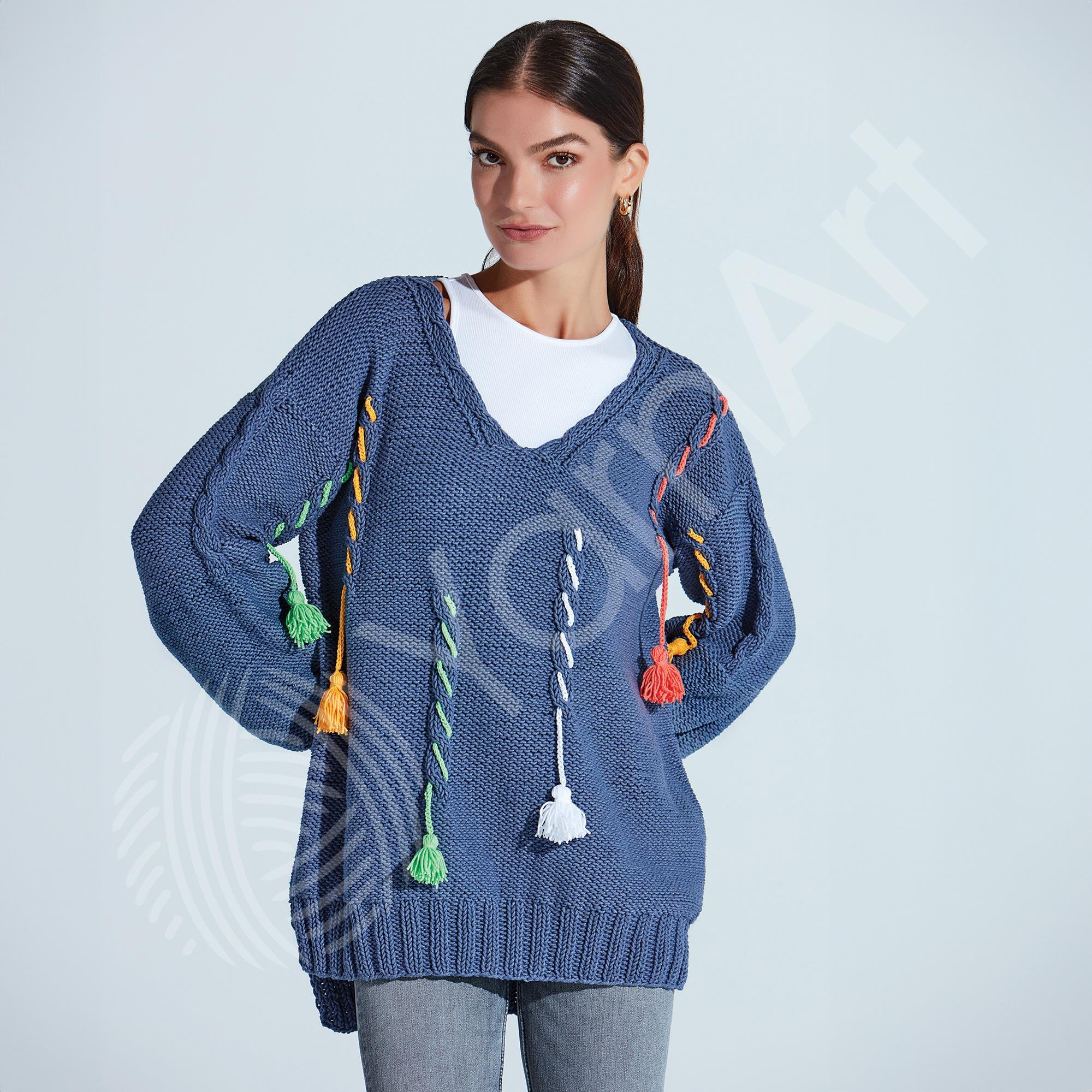 YarnArt Jeans Plus El Örgü İpliği 100gr 53 Siyah  - 1 ADET