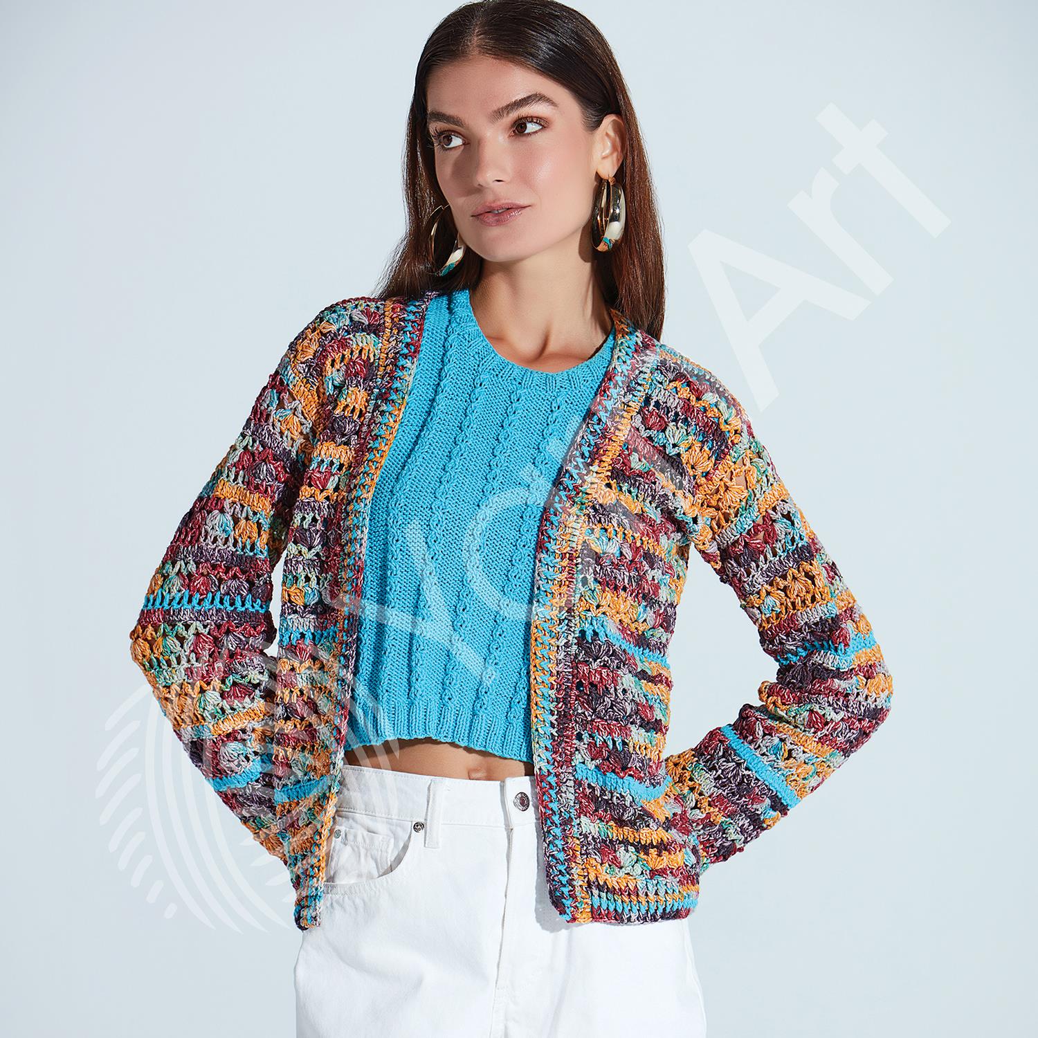 YarnArt Jeans Splash 940 Çok Renkli 